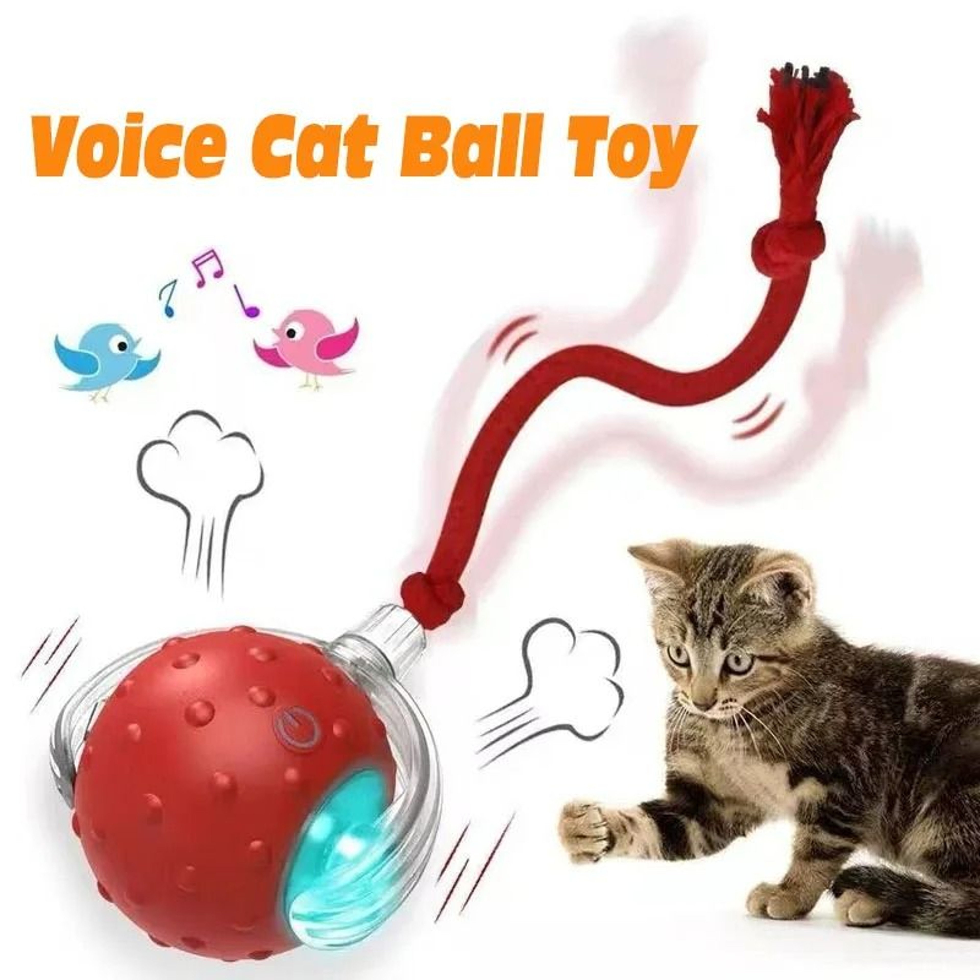 Intelligent SelfRolling Rechargeable Cat Ball 2