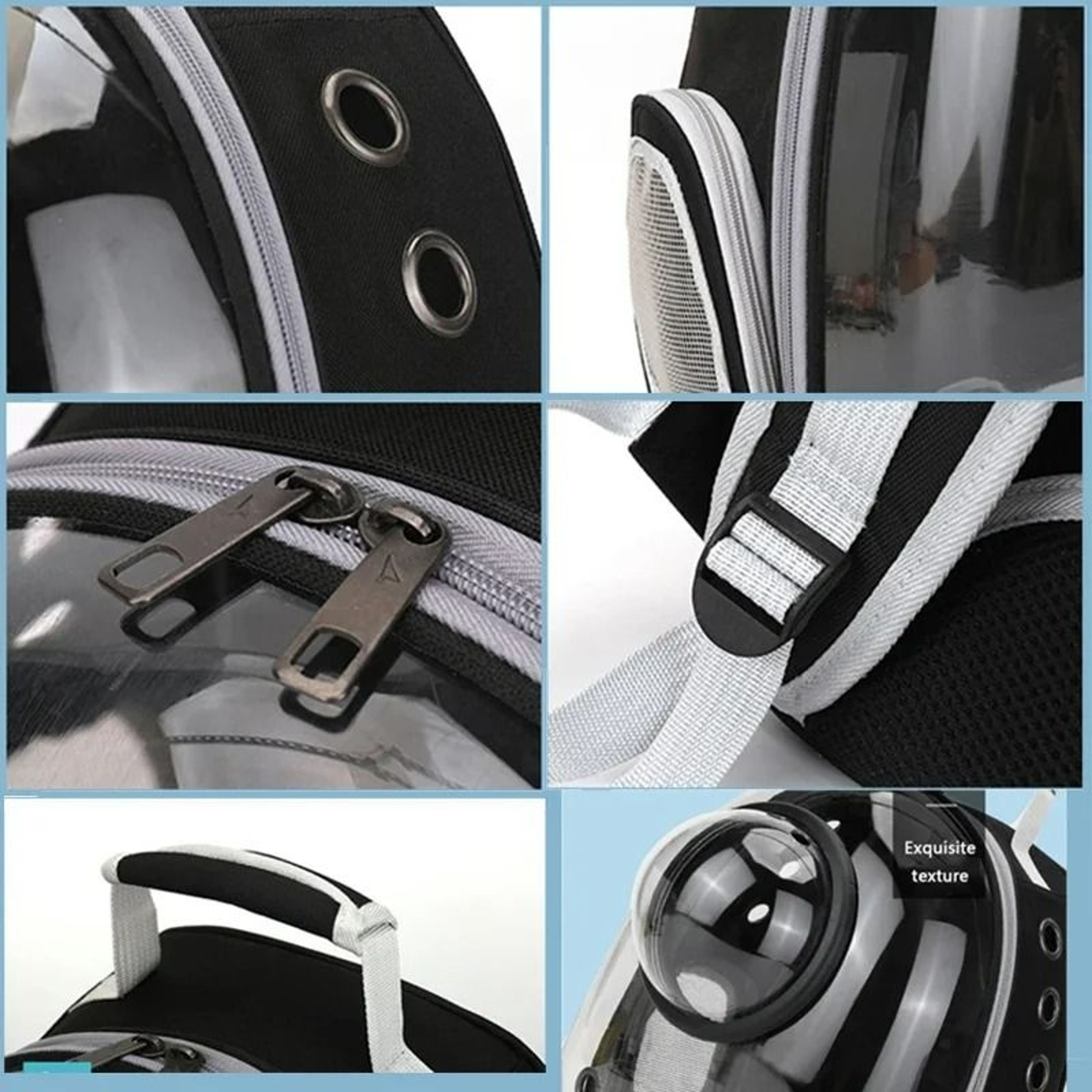 Portable Transparent Capsule Pet Travel Backpack 2