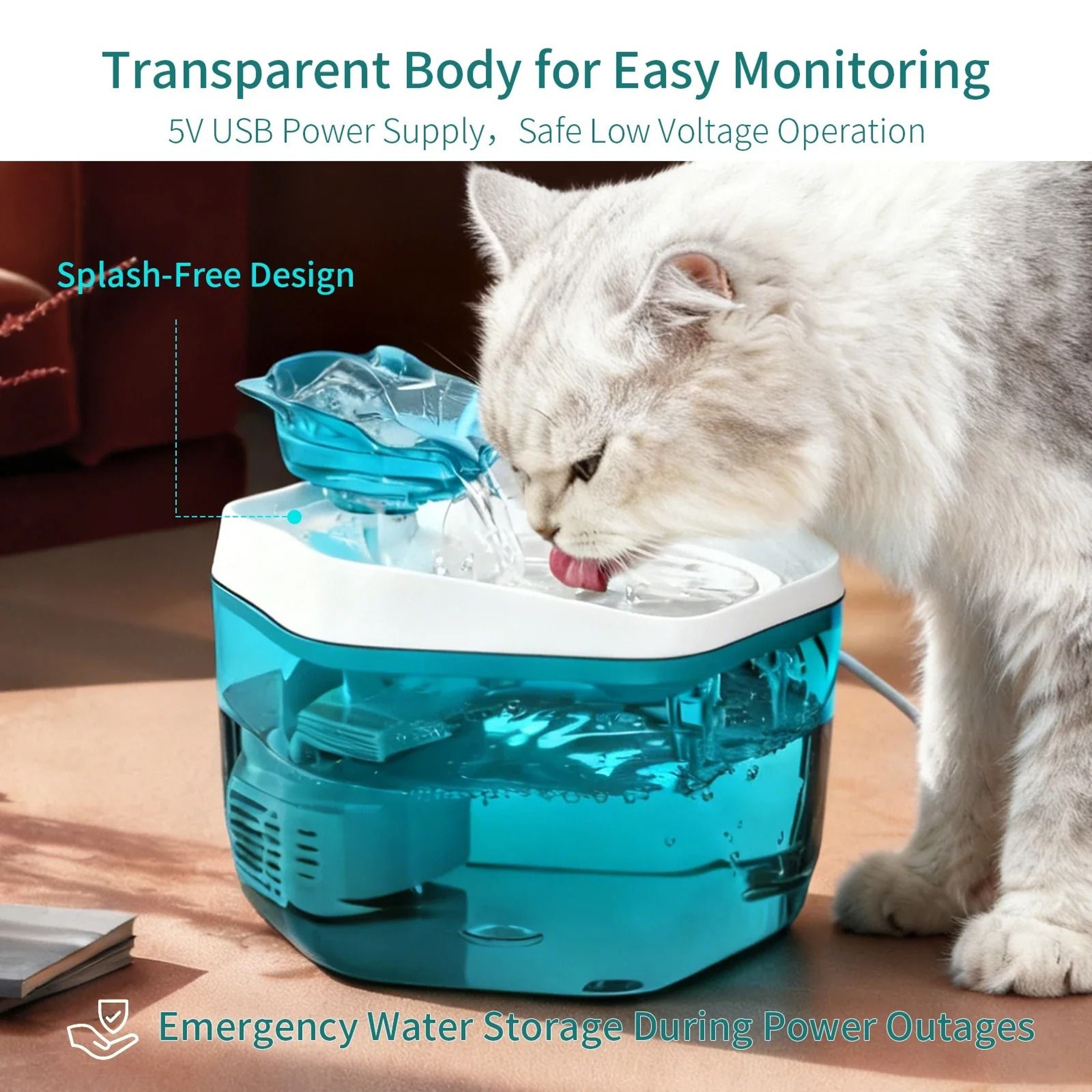 UltraQuiet Automatic Pet Water Dispenser 0