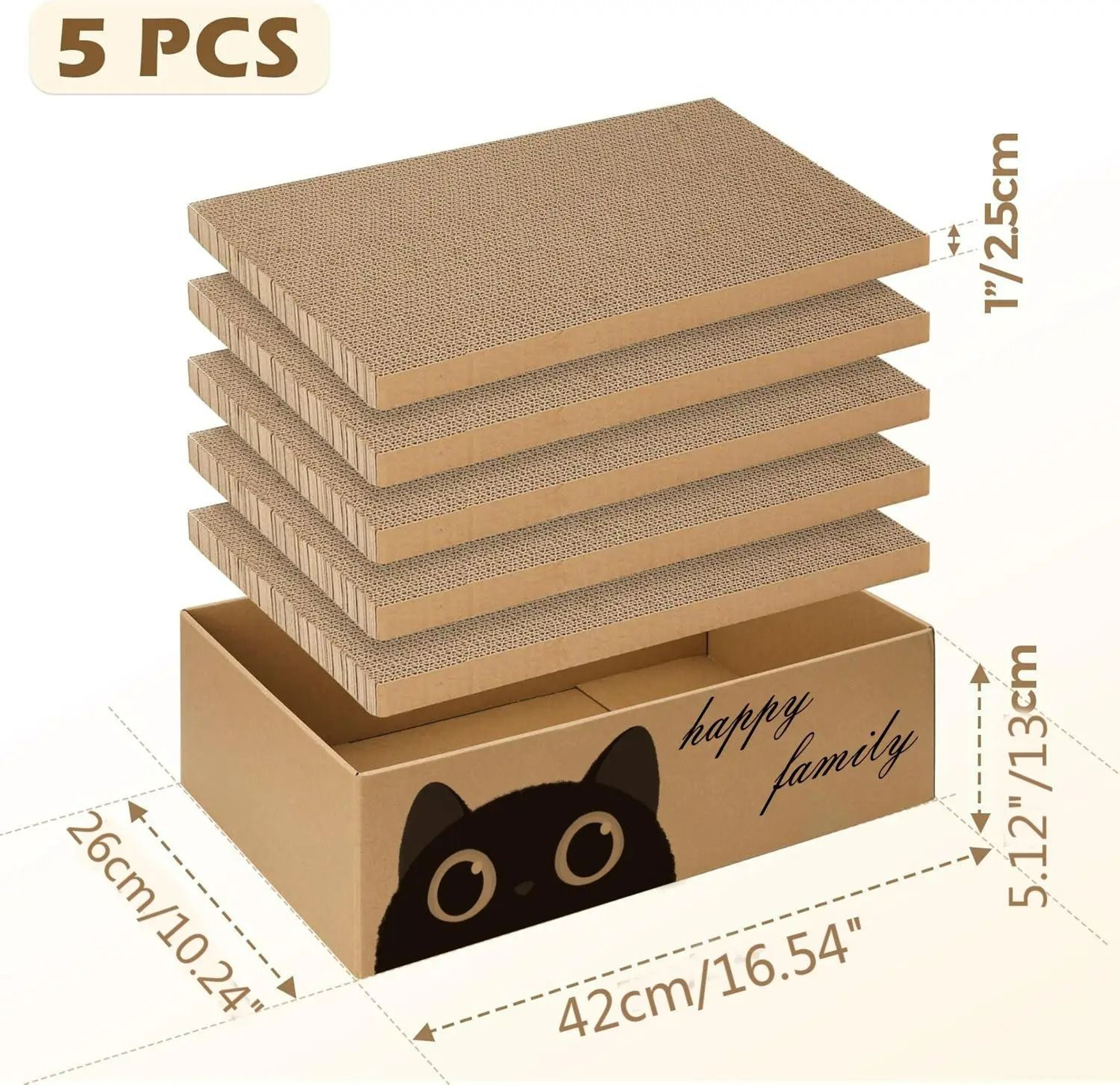 2in1 Durable Cardboard Cat Scratcher  Lounge Bed 2