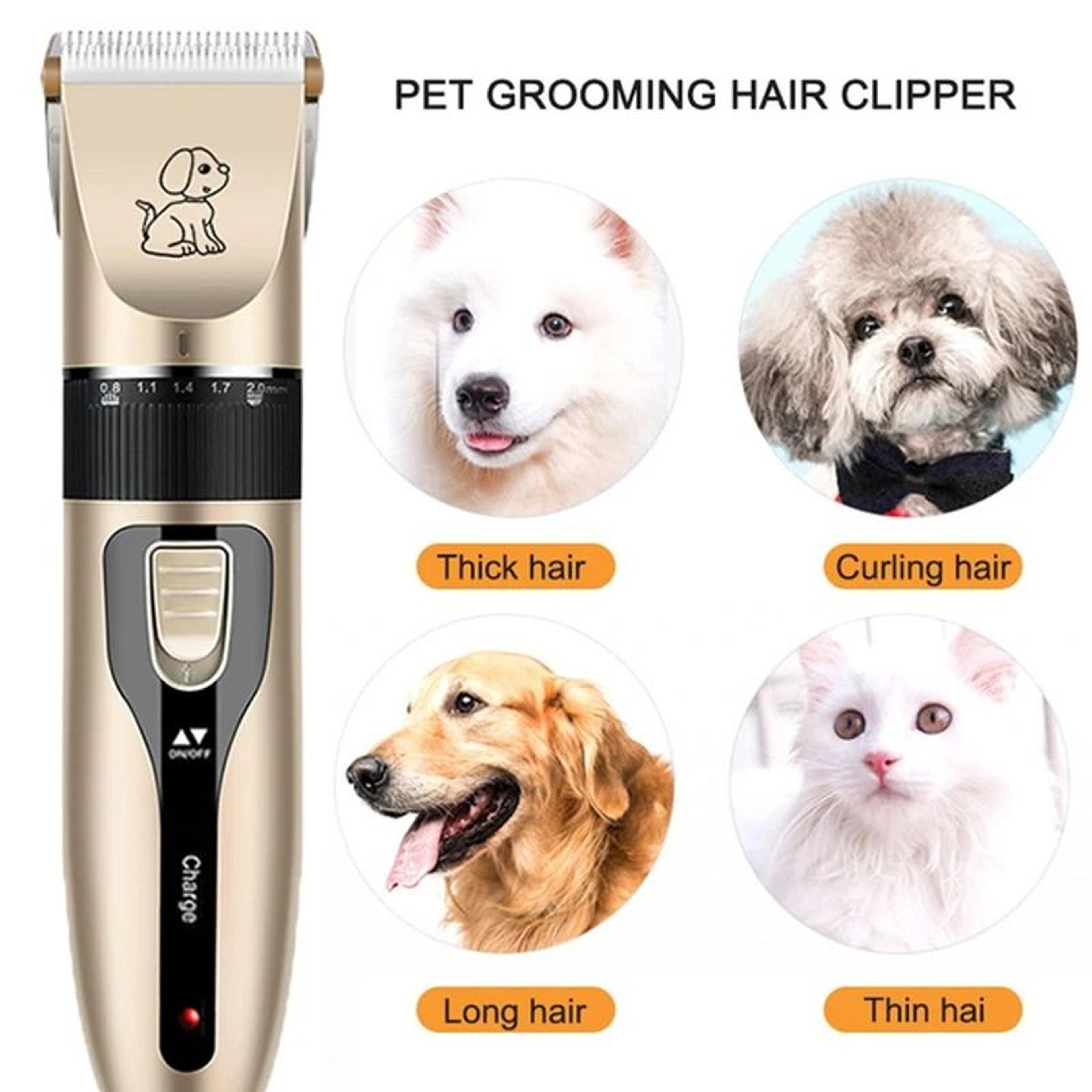 Rechargeable Pet Grooming Clipper Kit 2