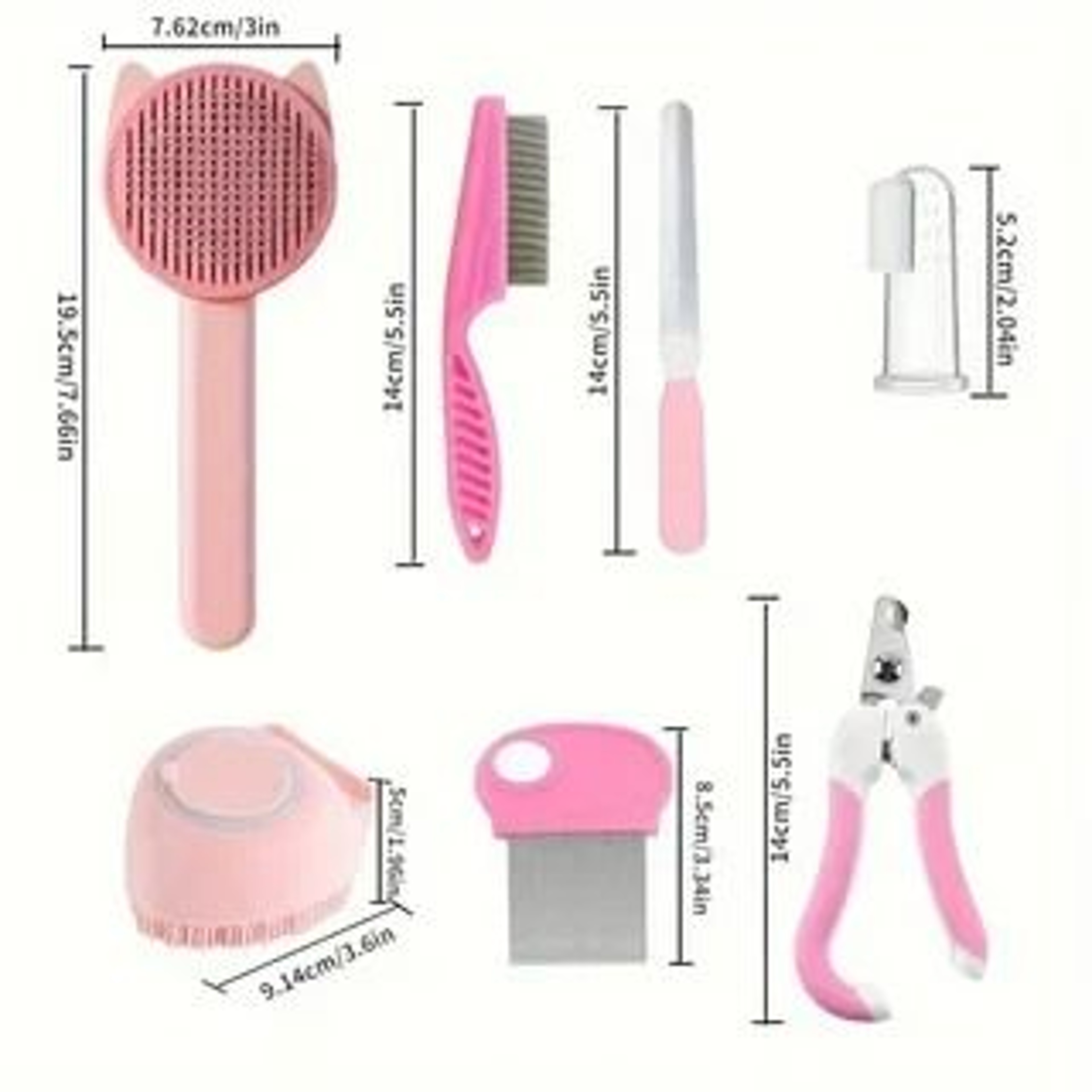 8Piece Professional Cat Grooming  Wellness Kit 3