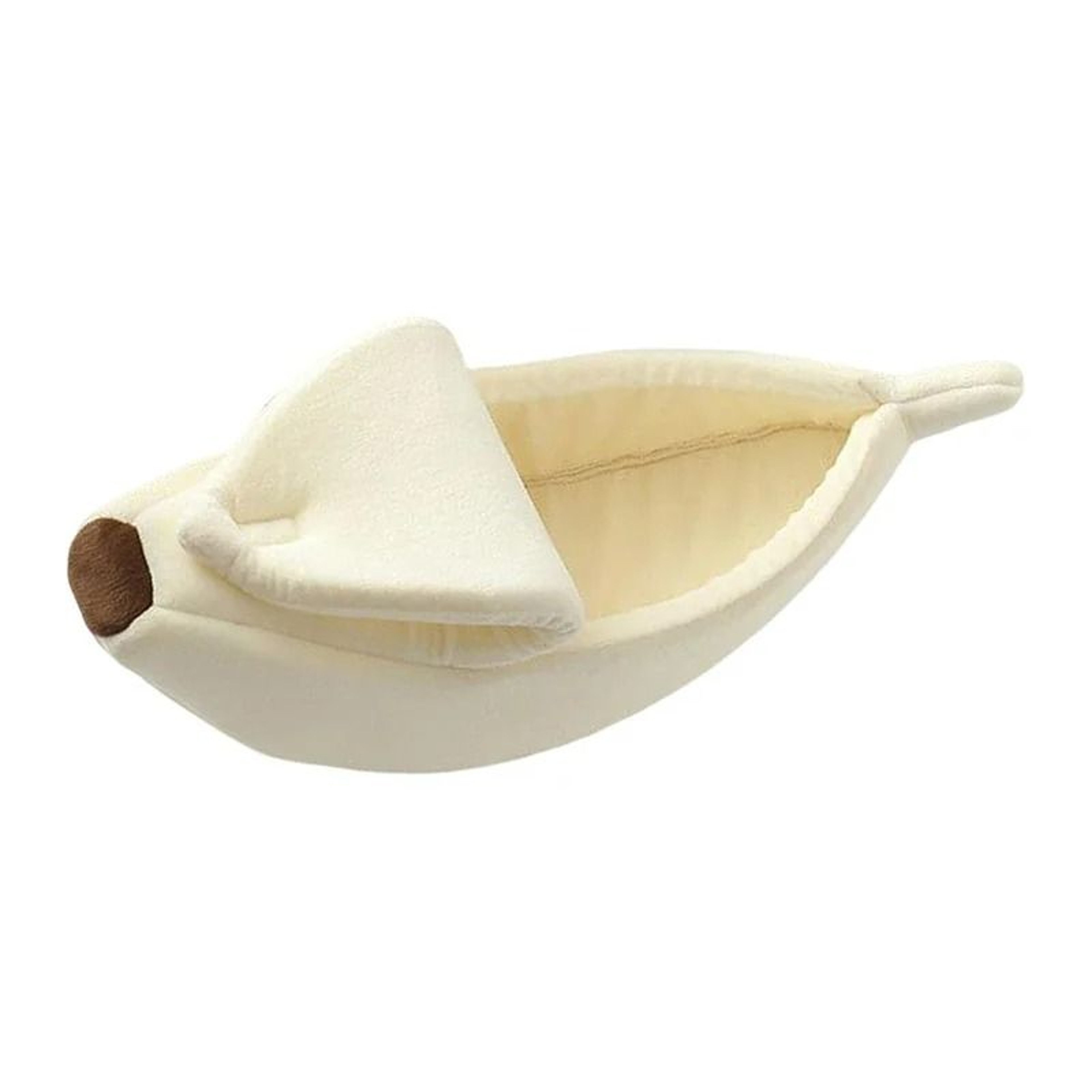 Cozy Banana Peel Calming Cat Bed 7