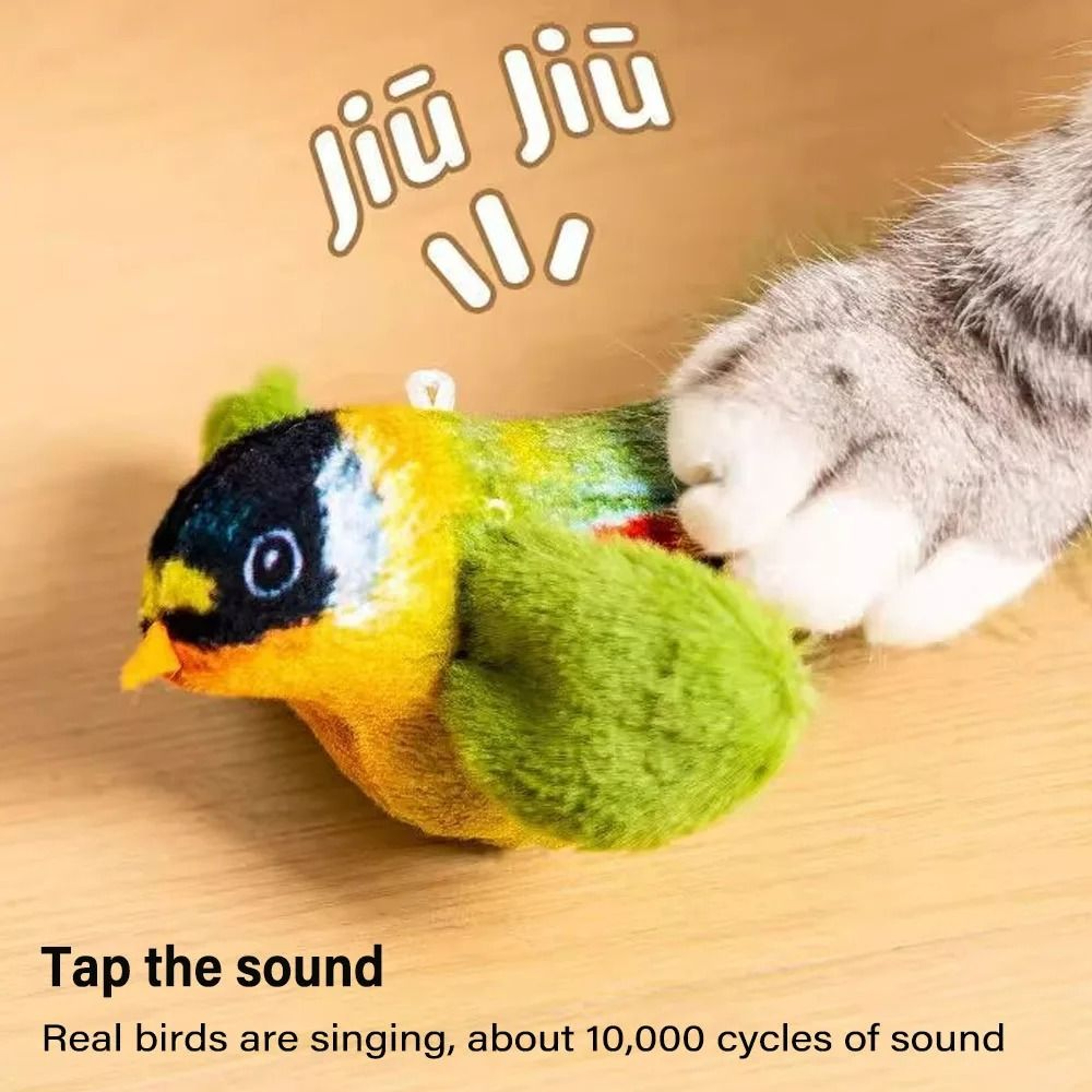Realistic Chirping Simulation Bird Cat Toy 2