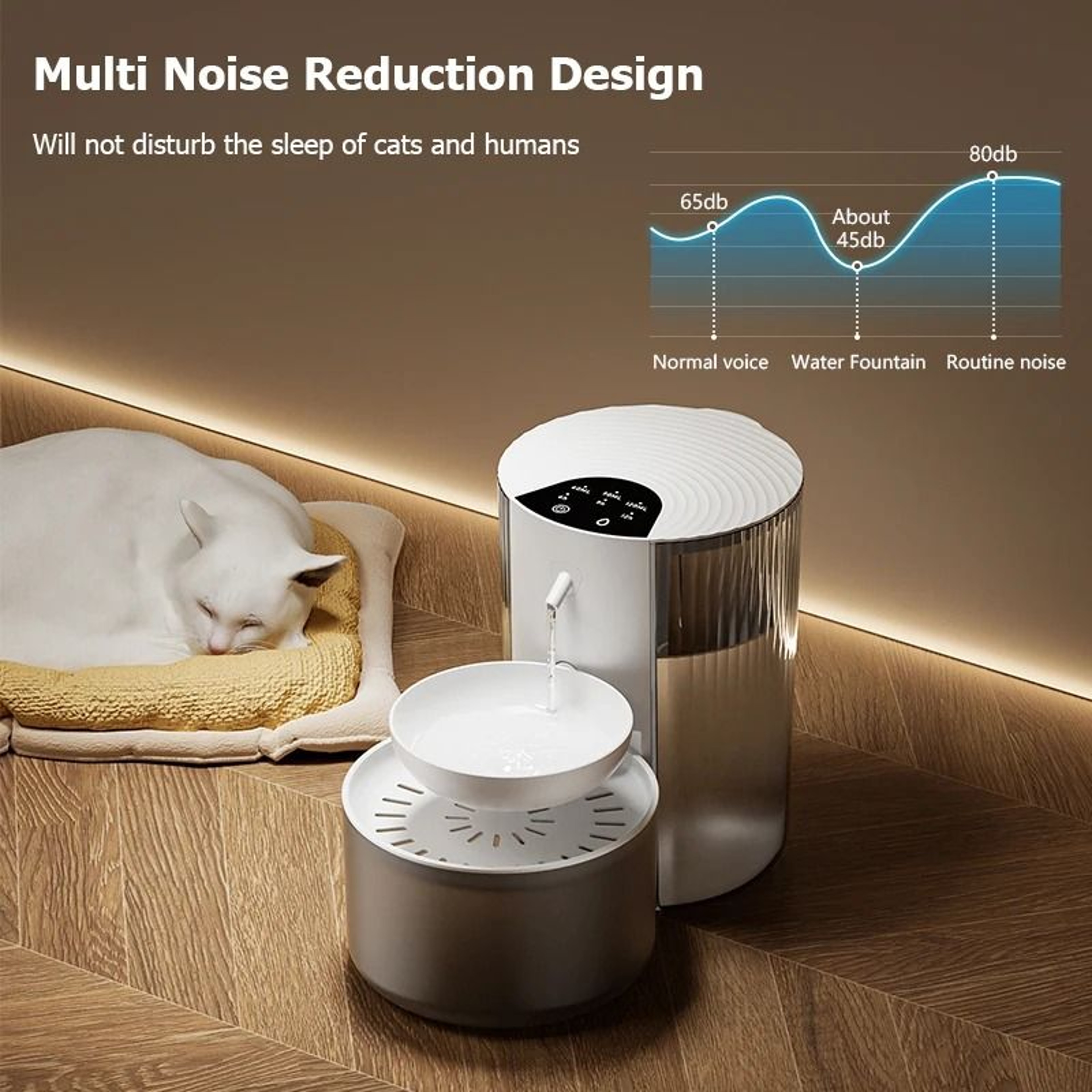 3L Wireless Smart Pet Water Fountain 3