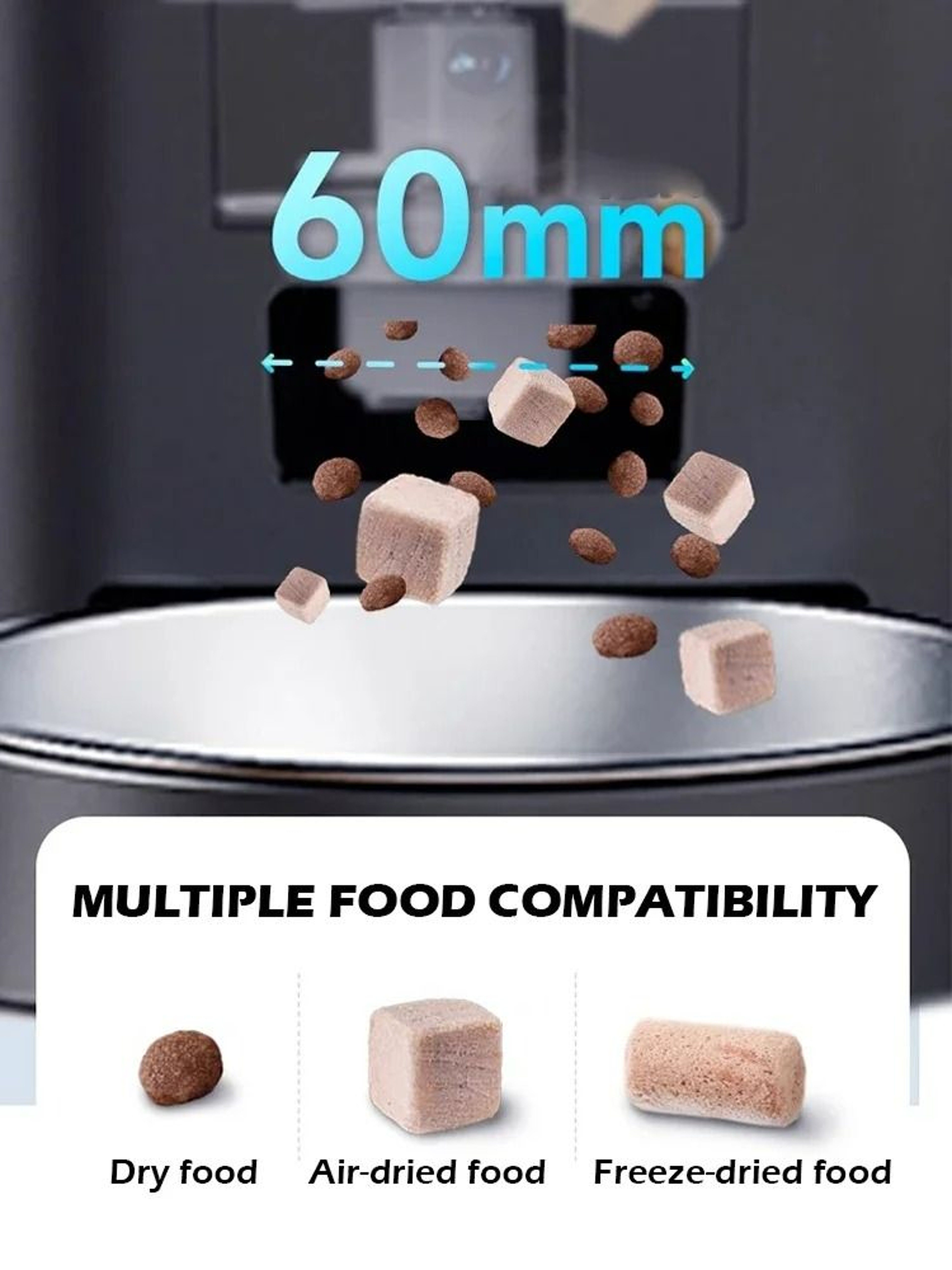8L Smart Vision Automatic Pet Feeder With 1080P HD Camera  5G WiFi 4
