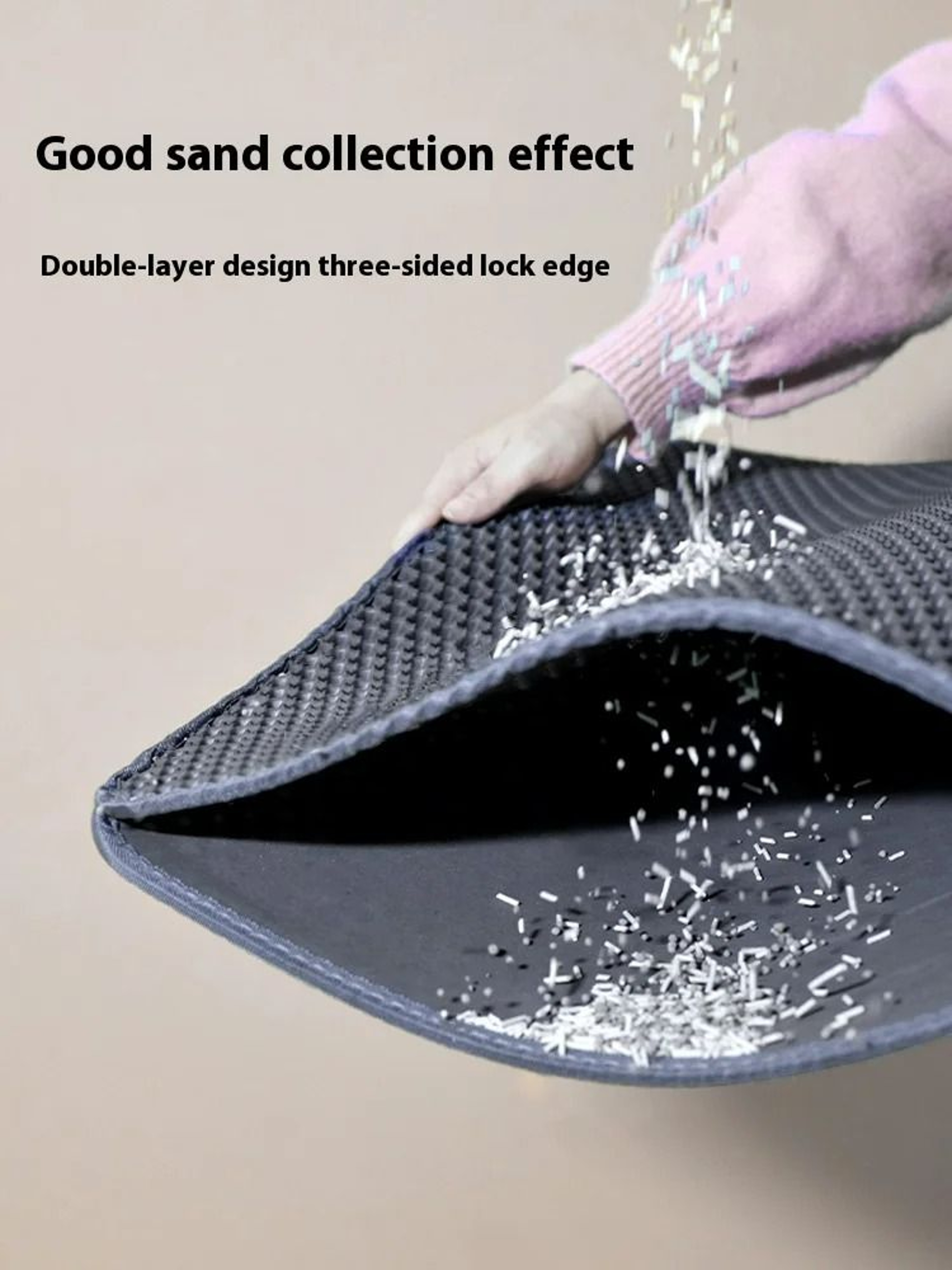 Large Double Layer Waterproof Litter Trapper  Easy Clean Mat 0