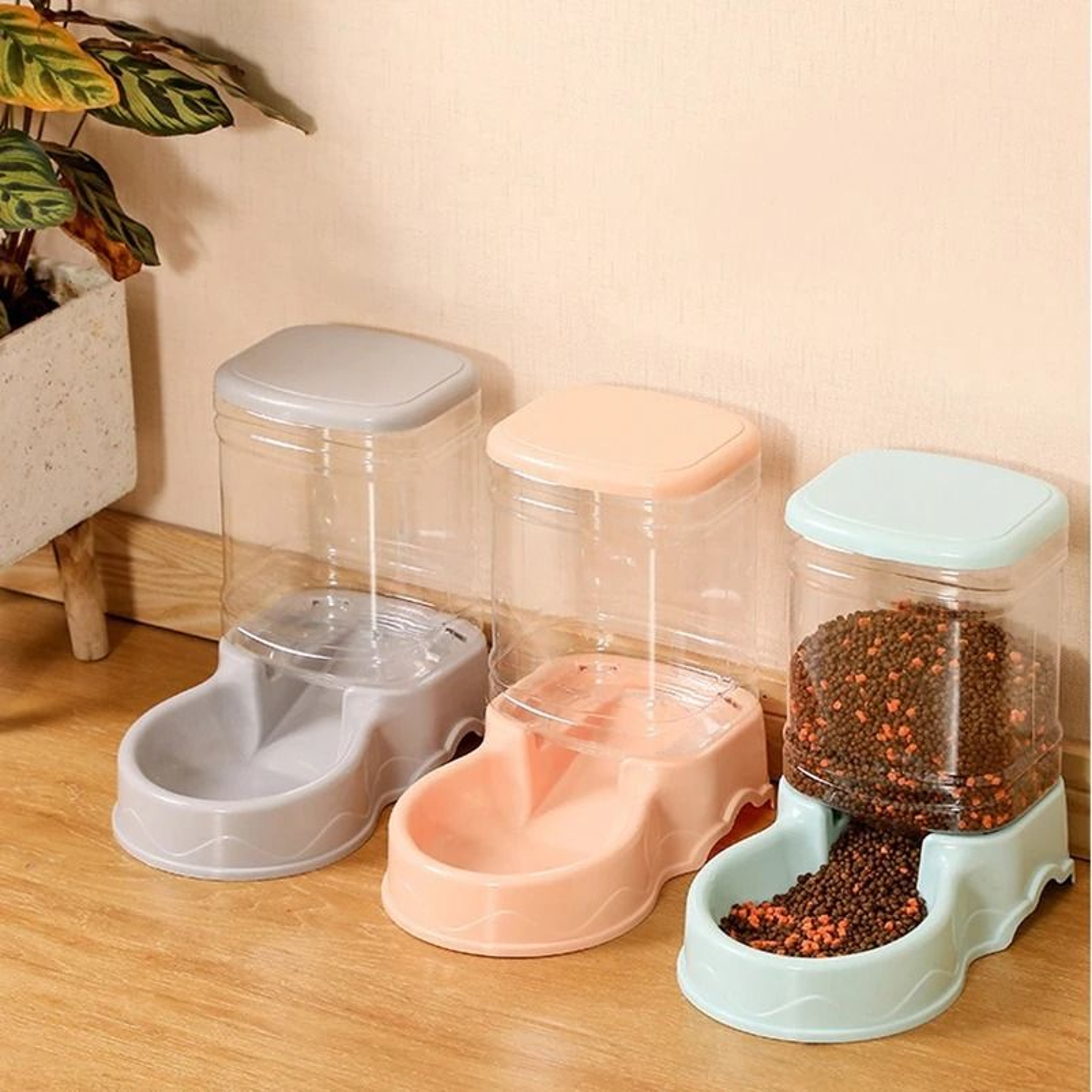 38L HighCapacity Automatic Pet Feeder  Gravity Water Dispenser Set 1