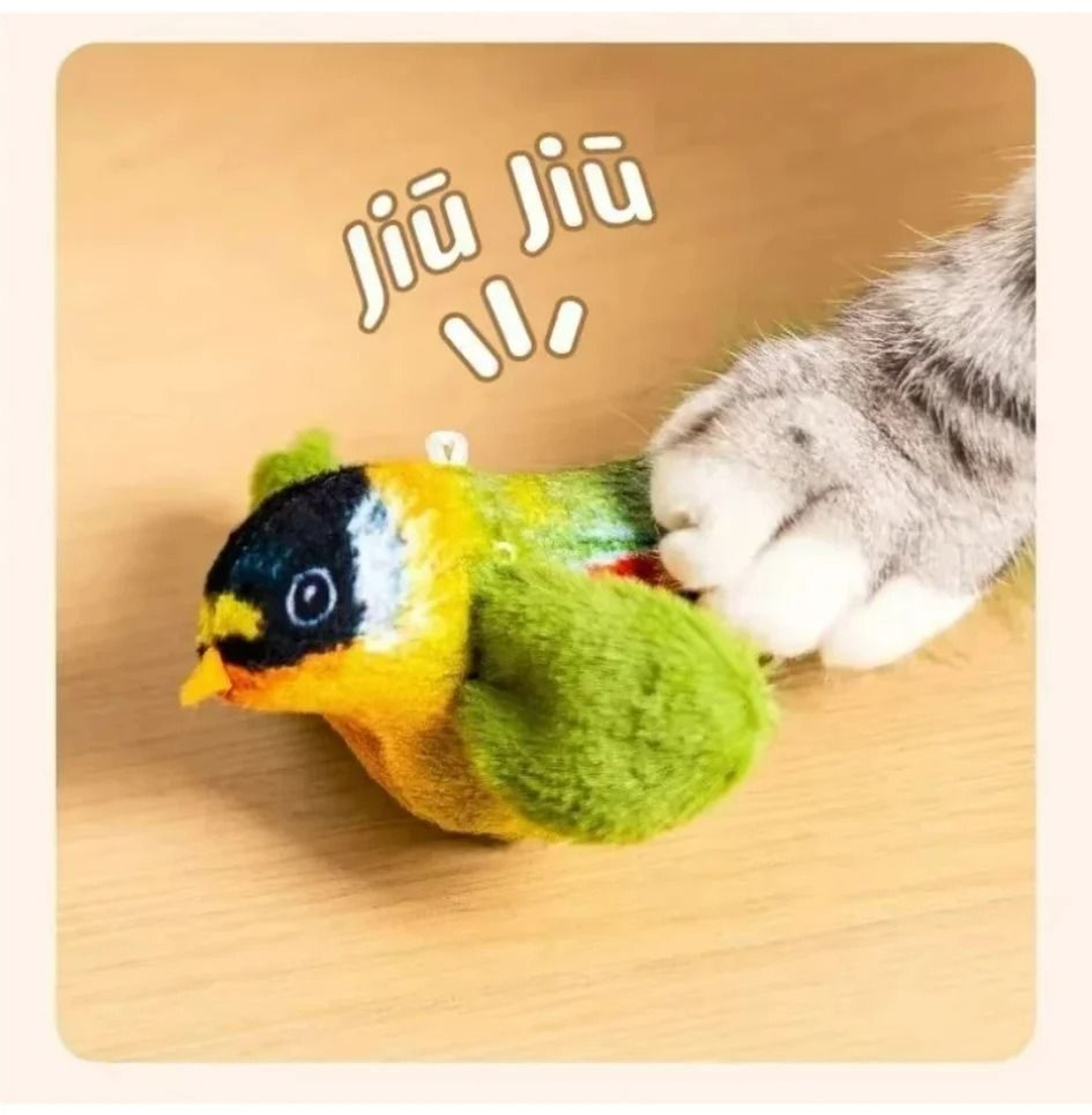 Realistic Chirping Bird Interactive Cat Toy With HighPotency Catnip 4