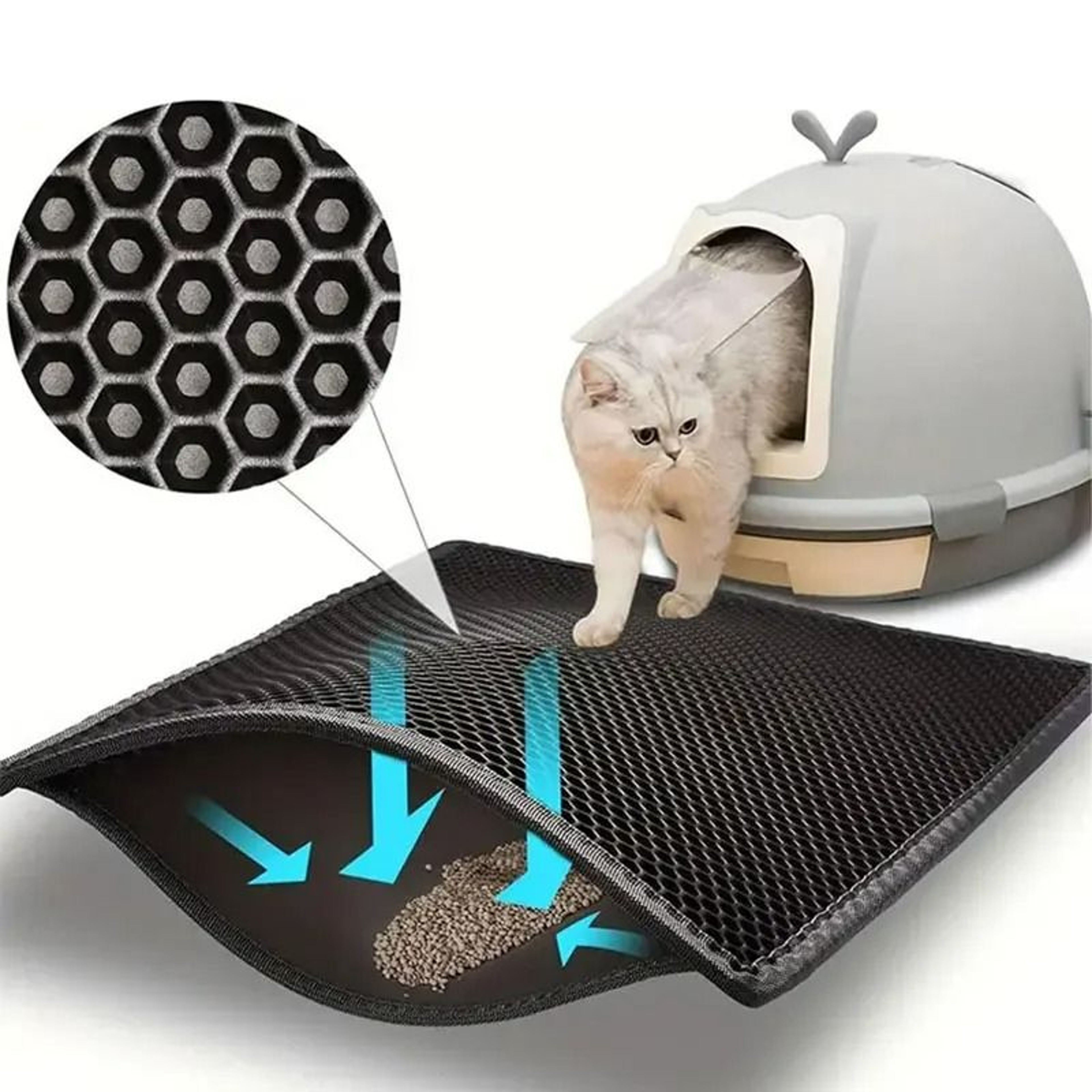 ExtraLarge DoubleLayer Waterproof Litter Trapper  Clean Pad 1