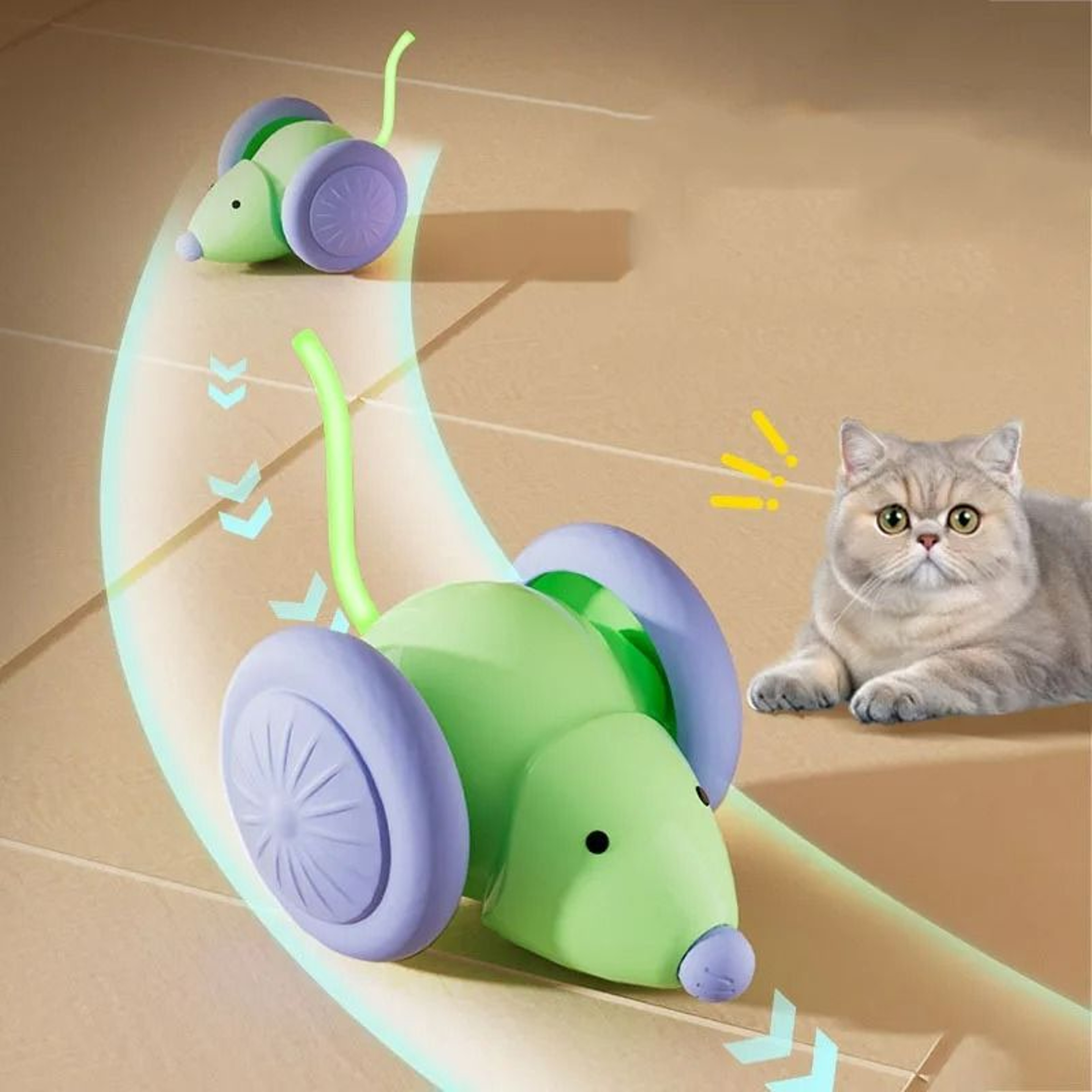 Intelligent Rechargeable Electric Mouse Car Interactive Toy 2