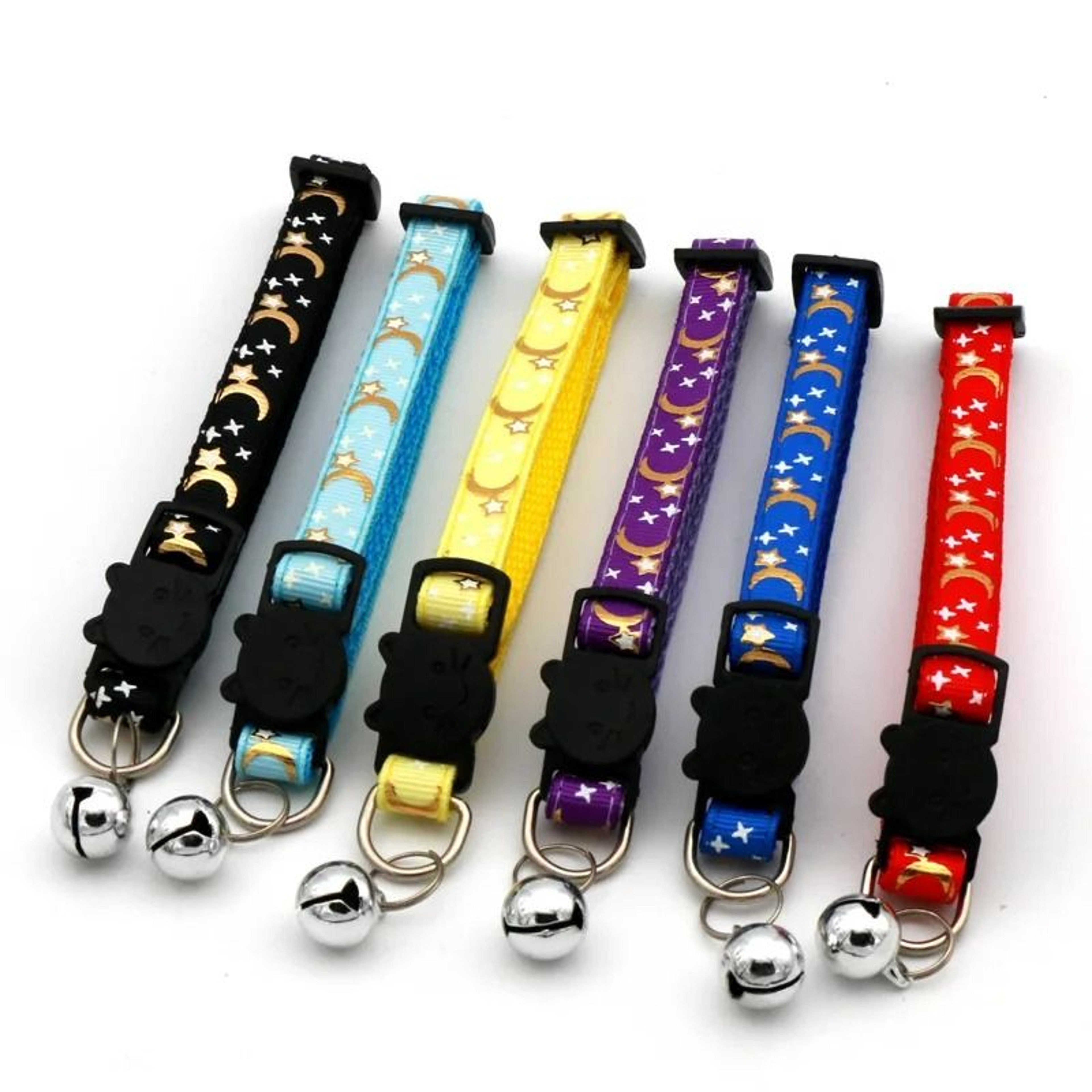 Celestial Sparkle Moon  Star Pet Collar 1