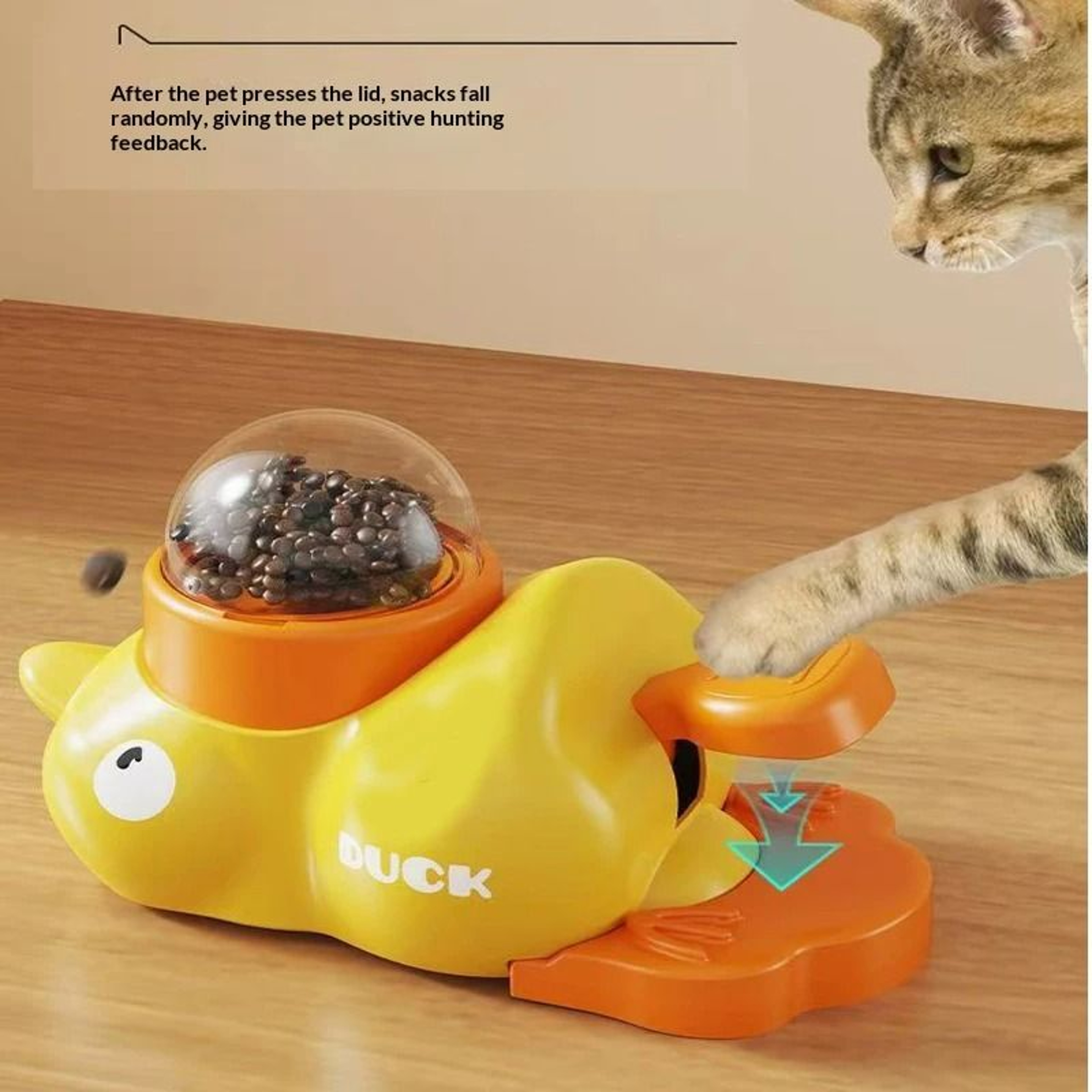 Little Yellow Duck Interactive Treat Dispenser 1