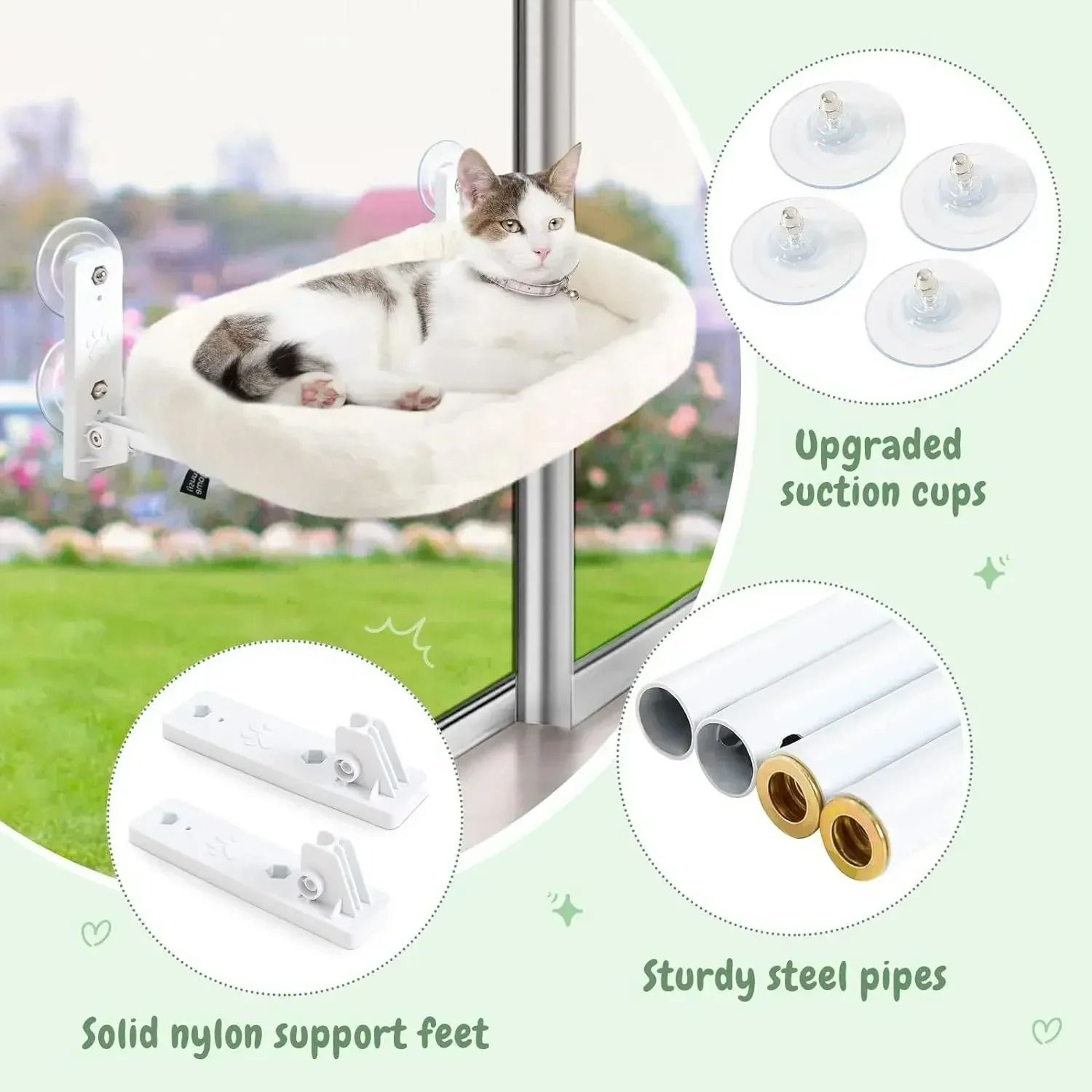 Panoramic View Window Cat Hammock 5