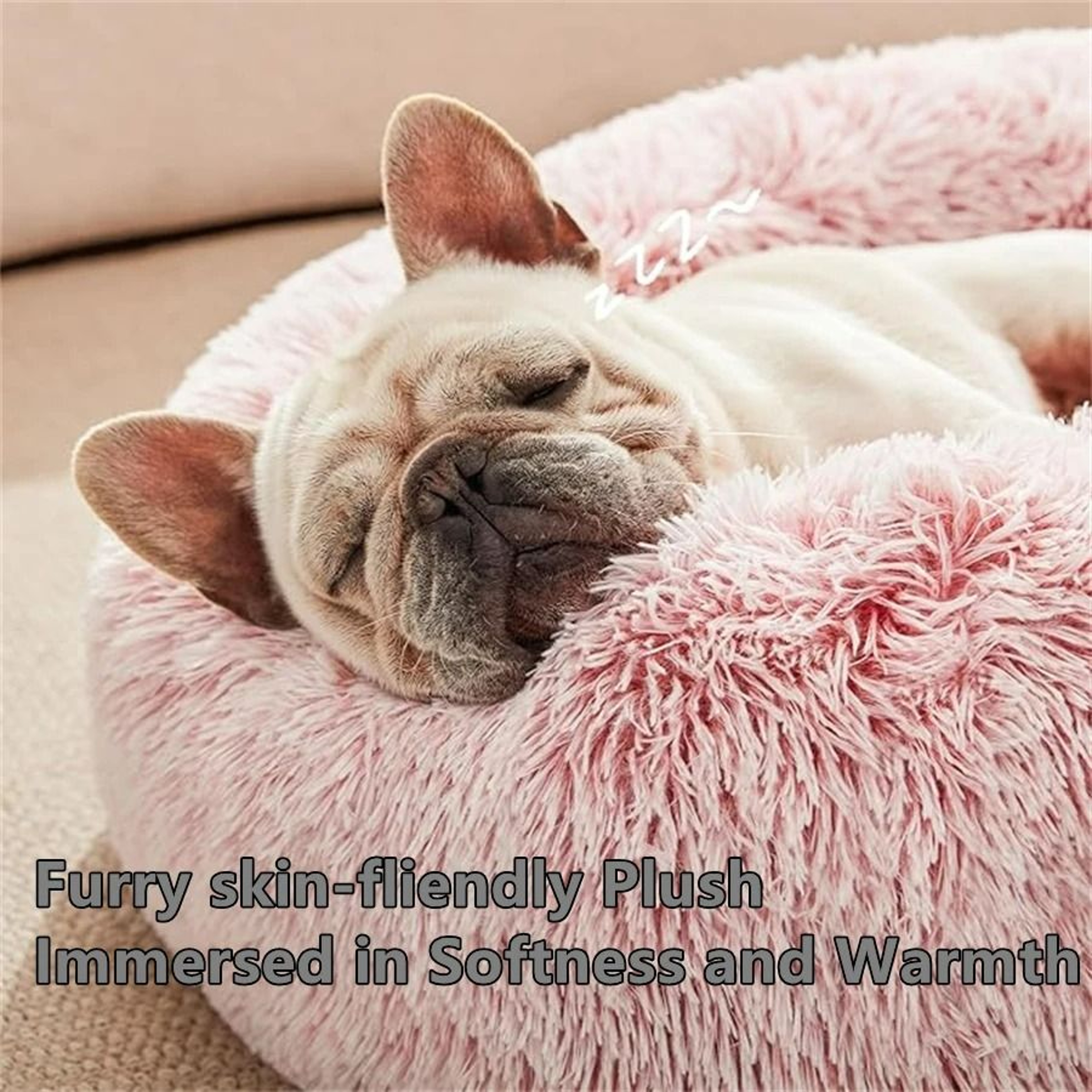 UltraSoft Plush Donut Calming Pet Bed 2