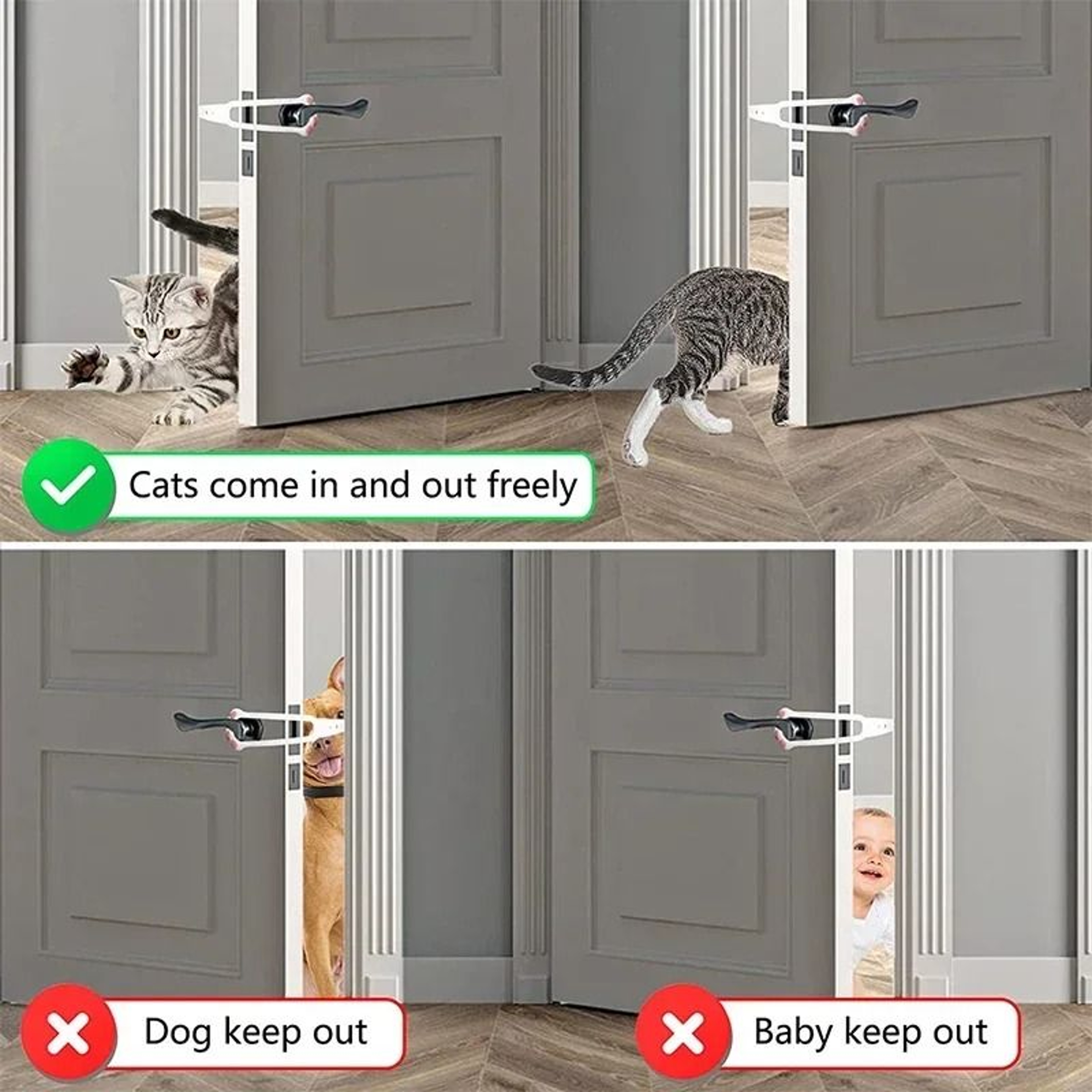 Adjustable FlexLatch Cat Door Holder 3