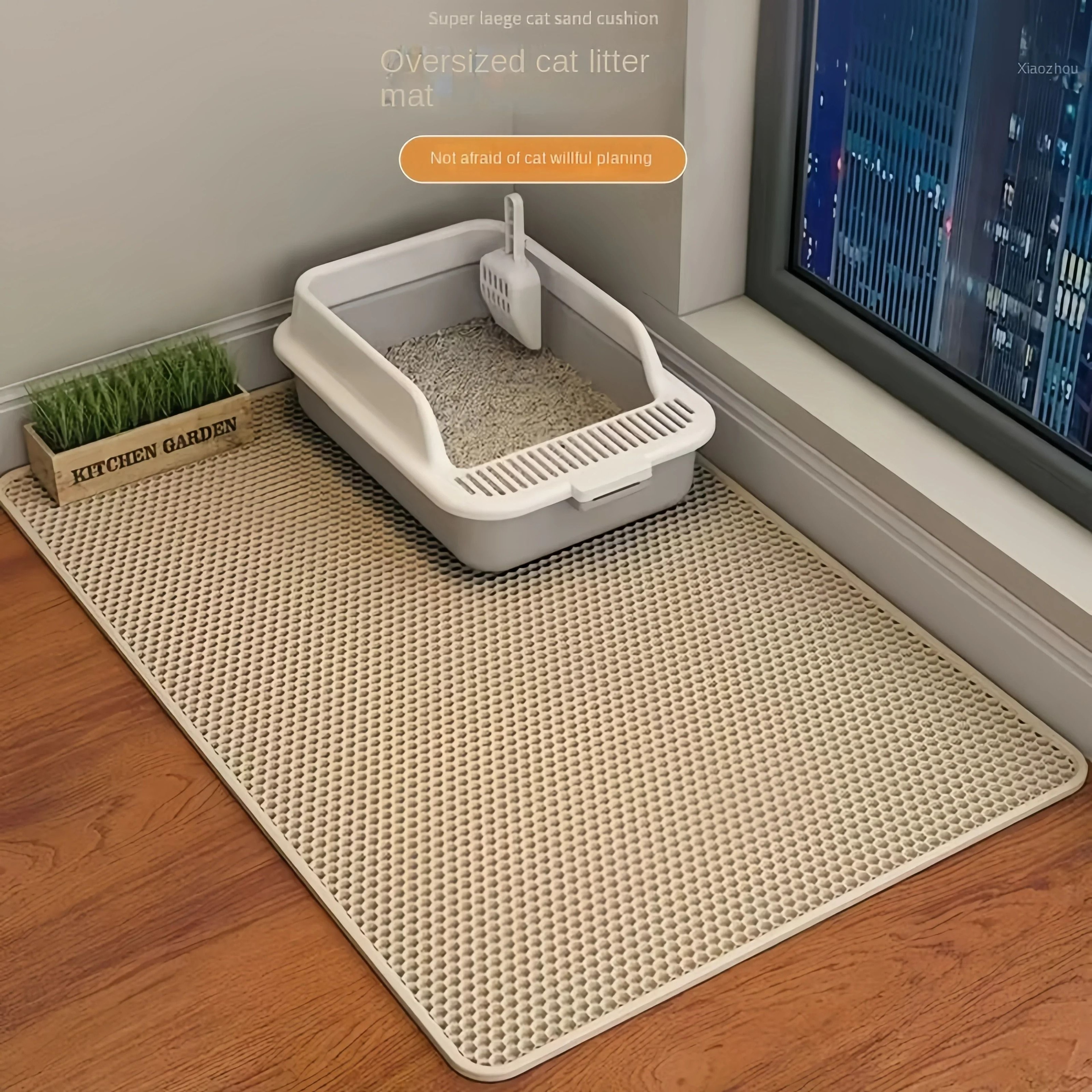 DoubleLayer Honeycomb Cat Litter Mat 8