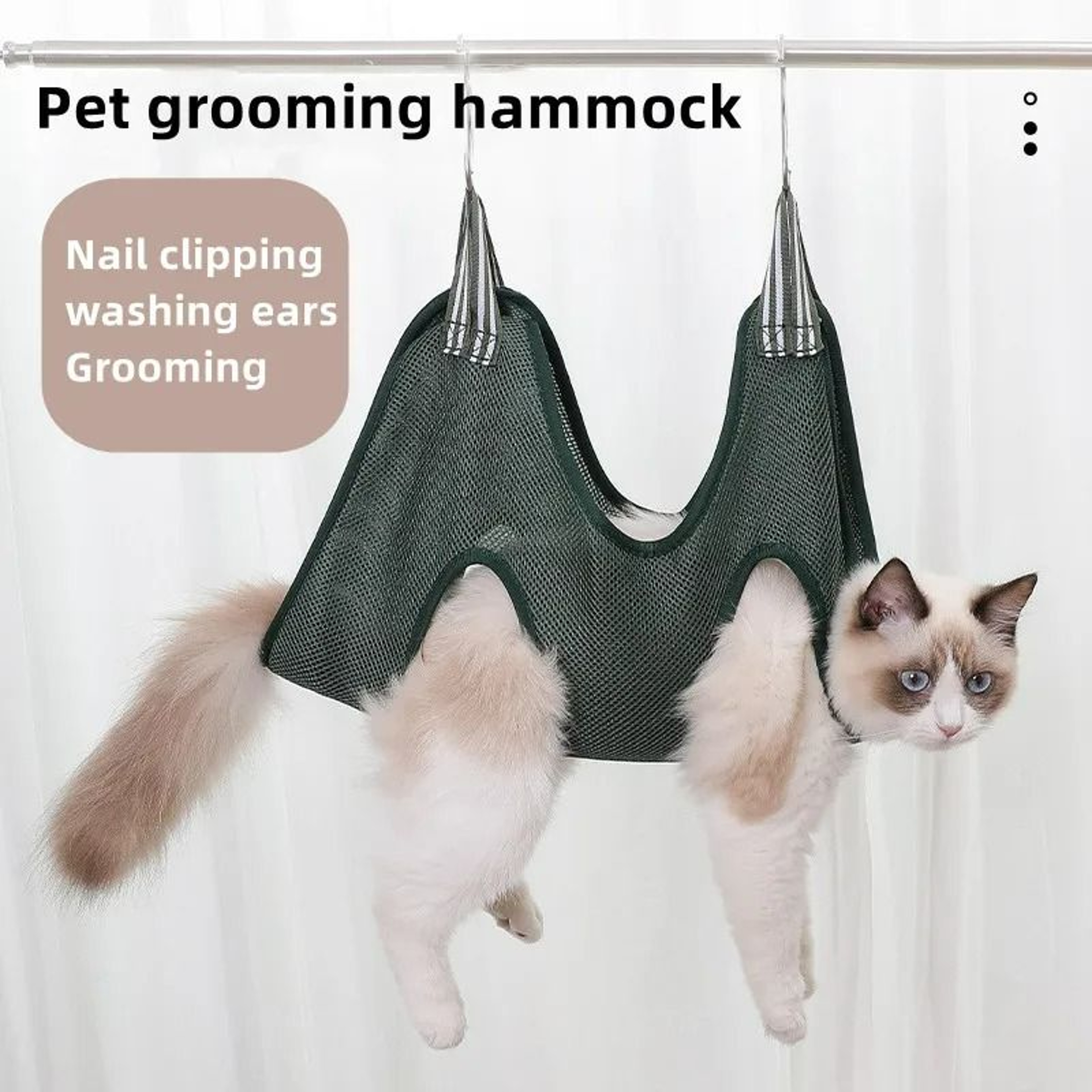Breathable Pet Grooming Hammock  Restraint Bag 0