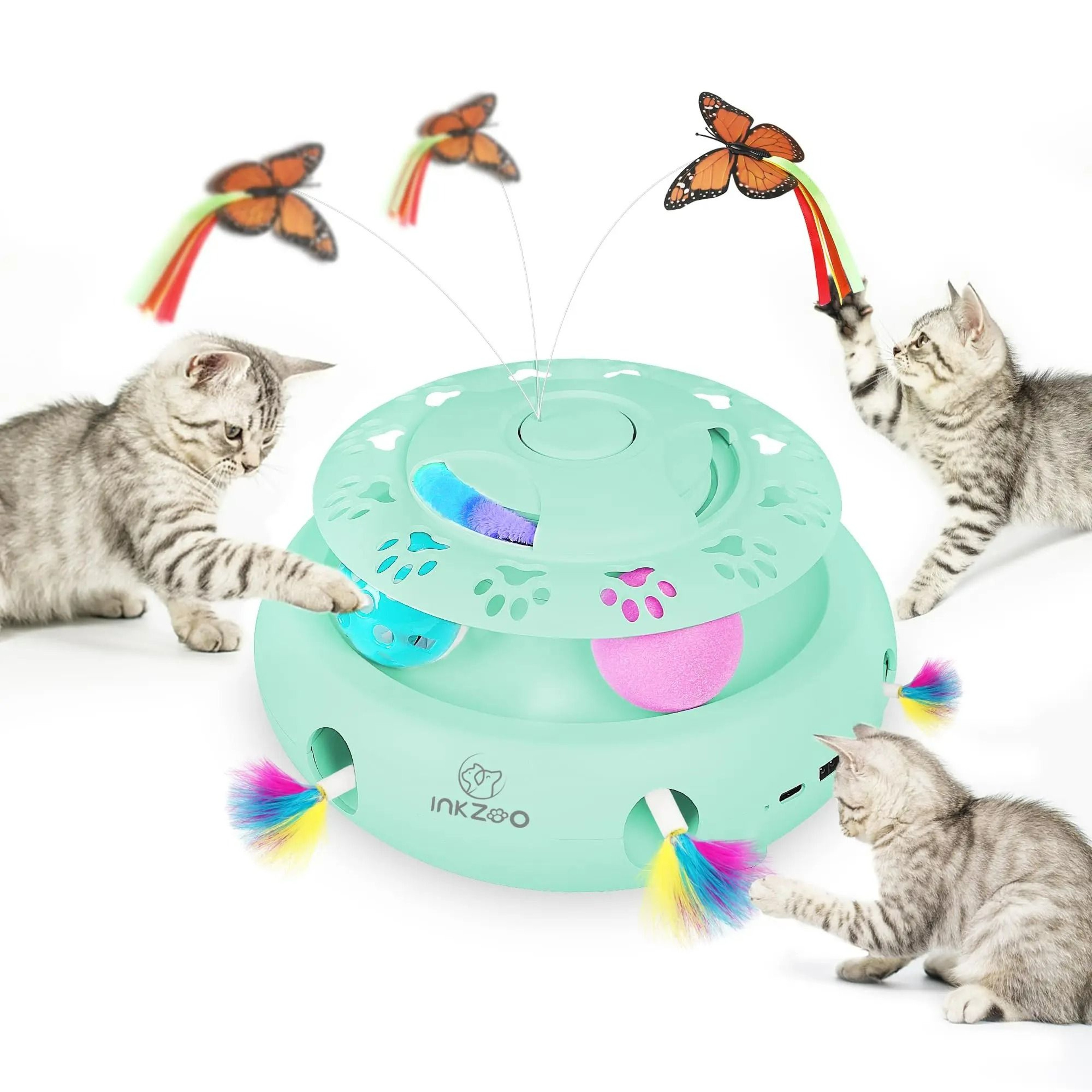 4in1 Smart Interactive Feline Entertainment Station 8