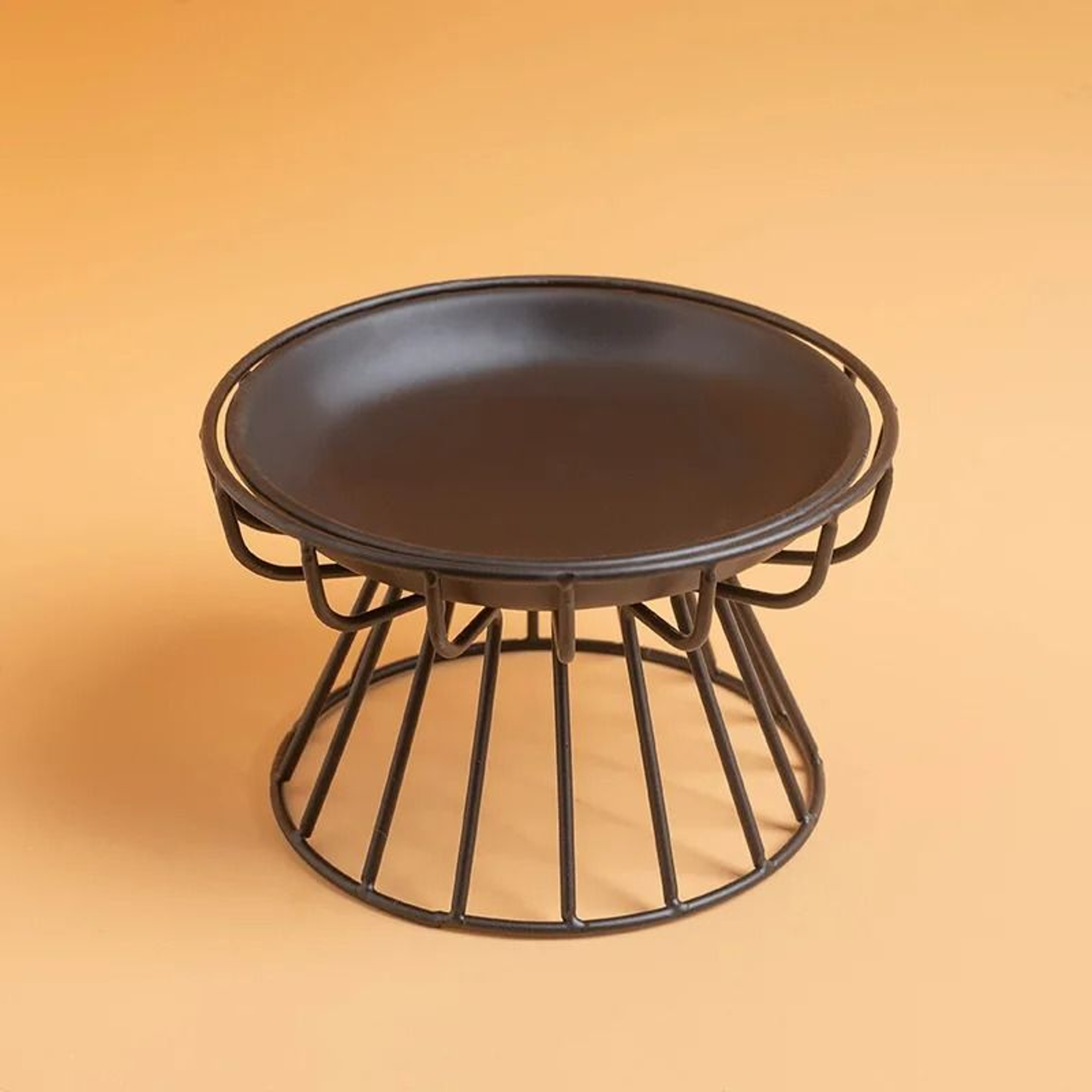 Elevated Ceramic Single Feeding Station With Iron Stand 5