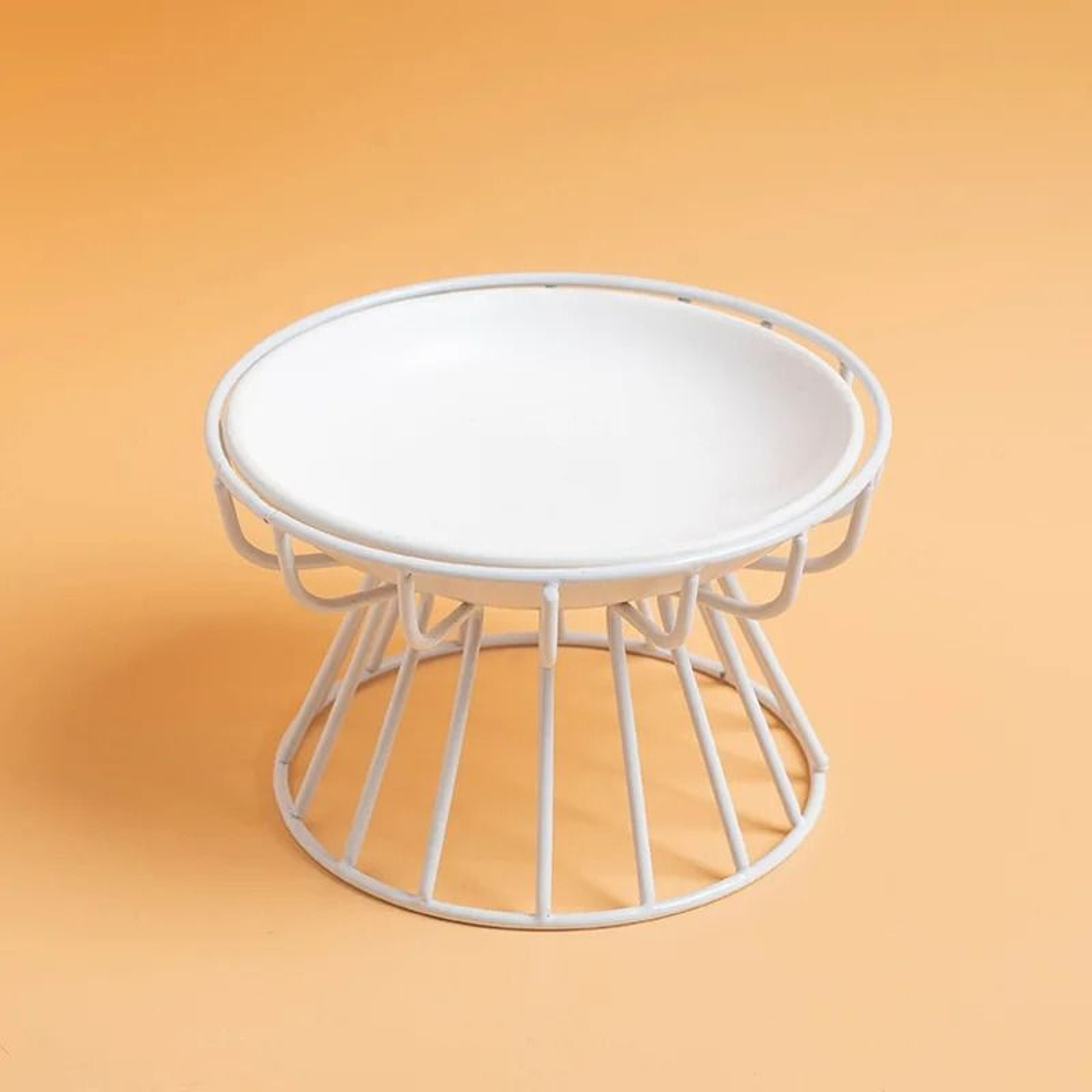 Elevated Ceramic Single Feeding Station With Iron Stand 7