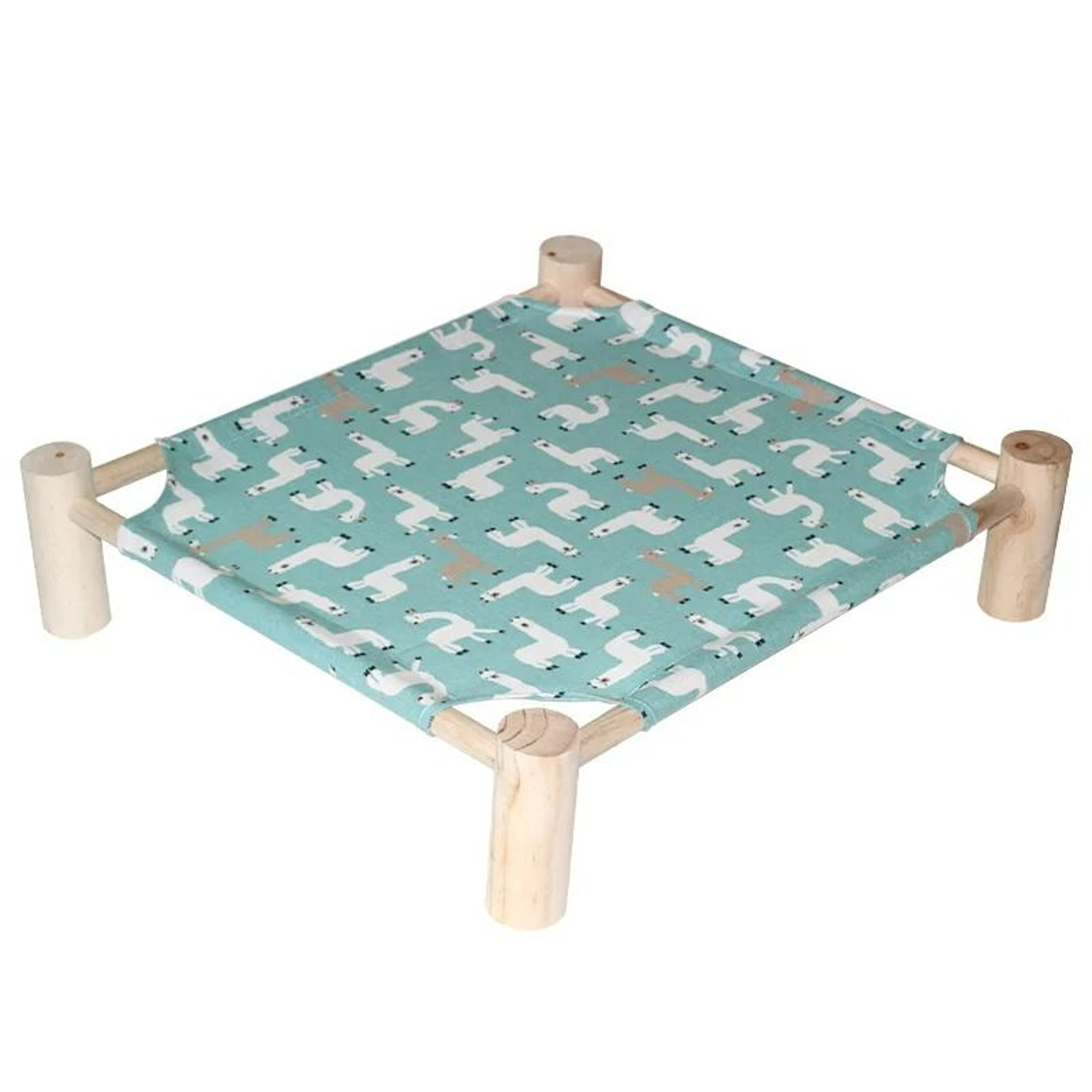 Elevated Wood Frame Breathable Pet Hammock 10