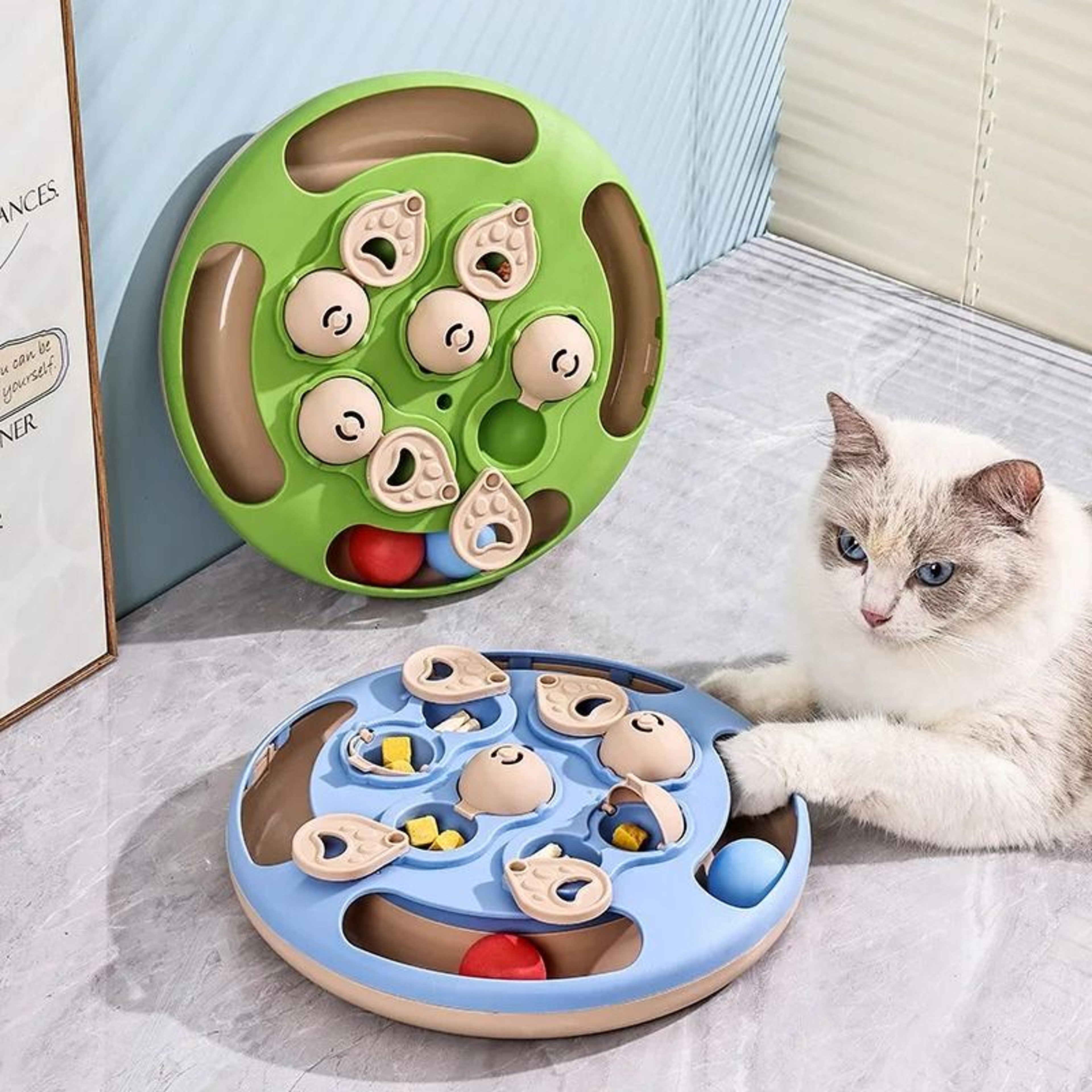 Interactive Turntable Smart Cat Puzzle  Slow Feeder 2
