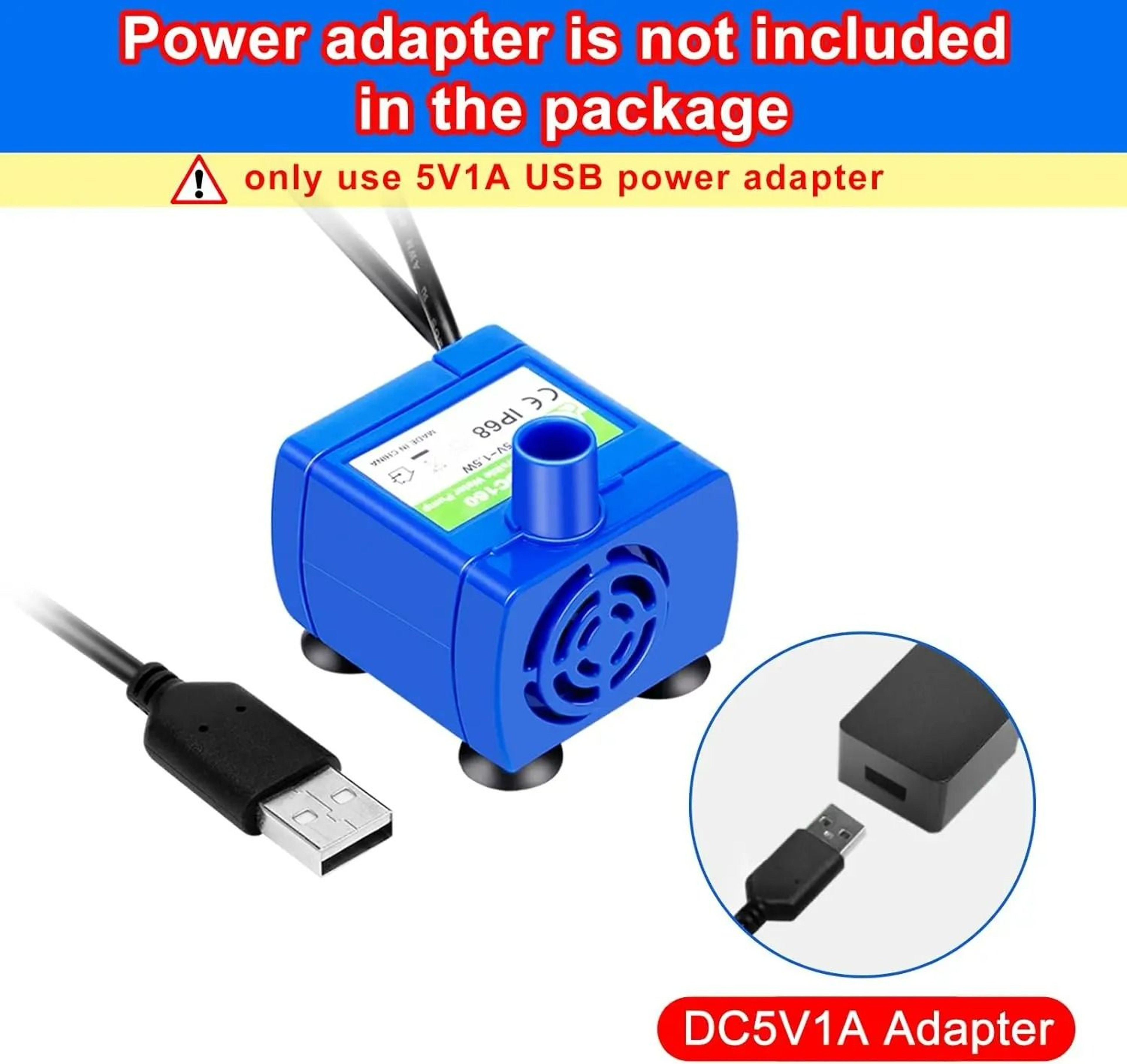 Replacement UltraQuiet Water Pump With LED Light 3
