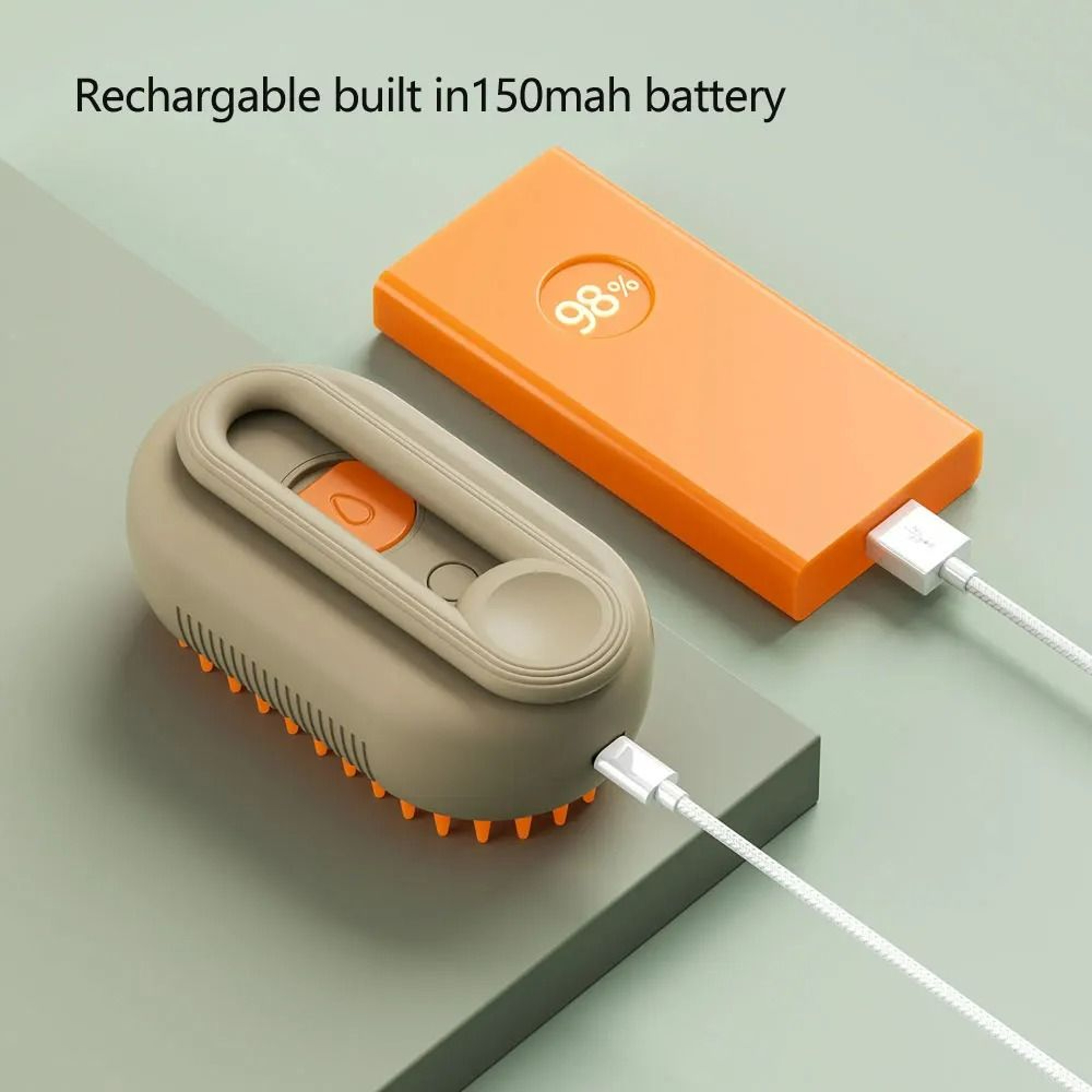3in1 Rechargeable Steam Grooming Brush 6