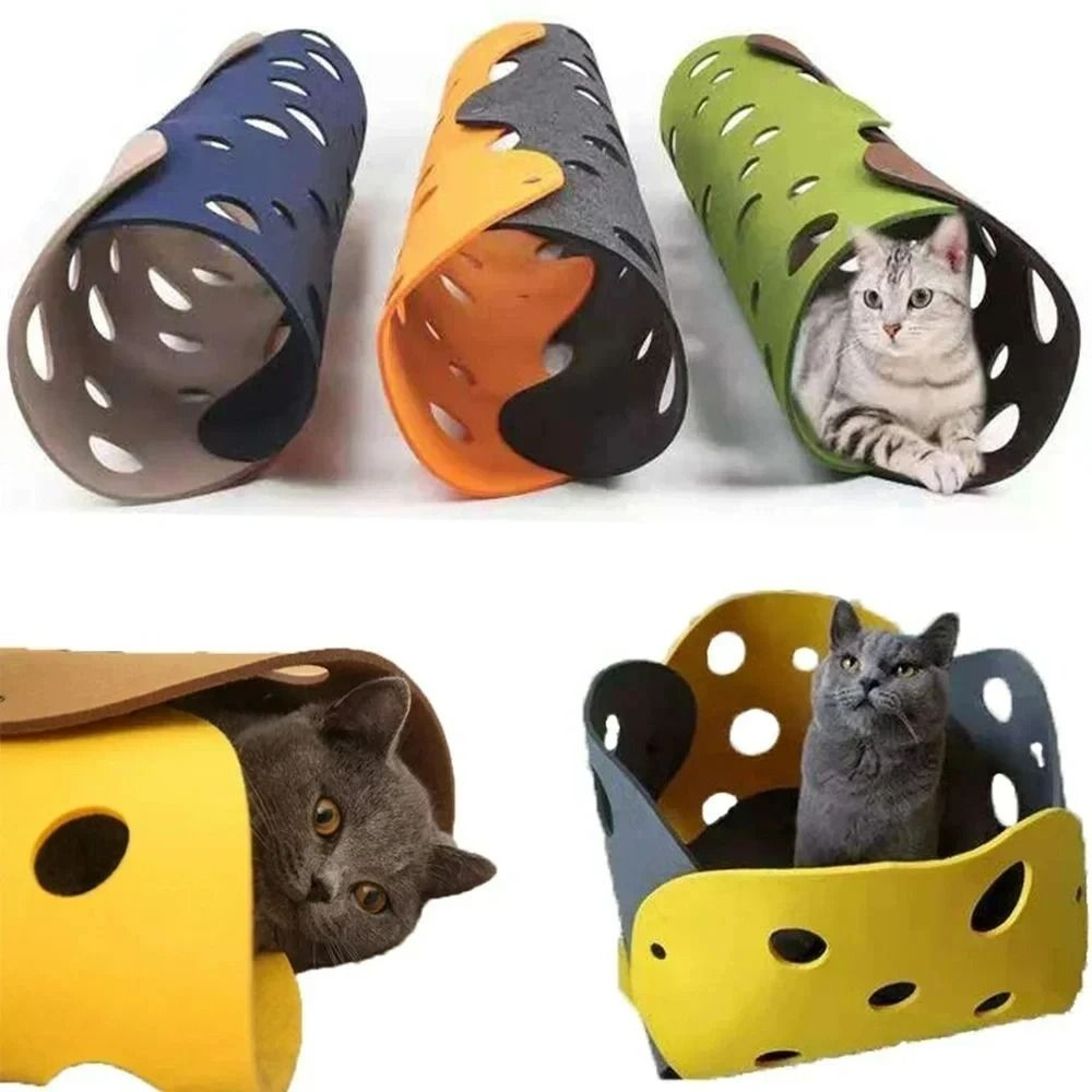 Modular Splicing Felt Cat Tunnel  Nest 2