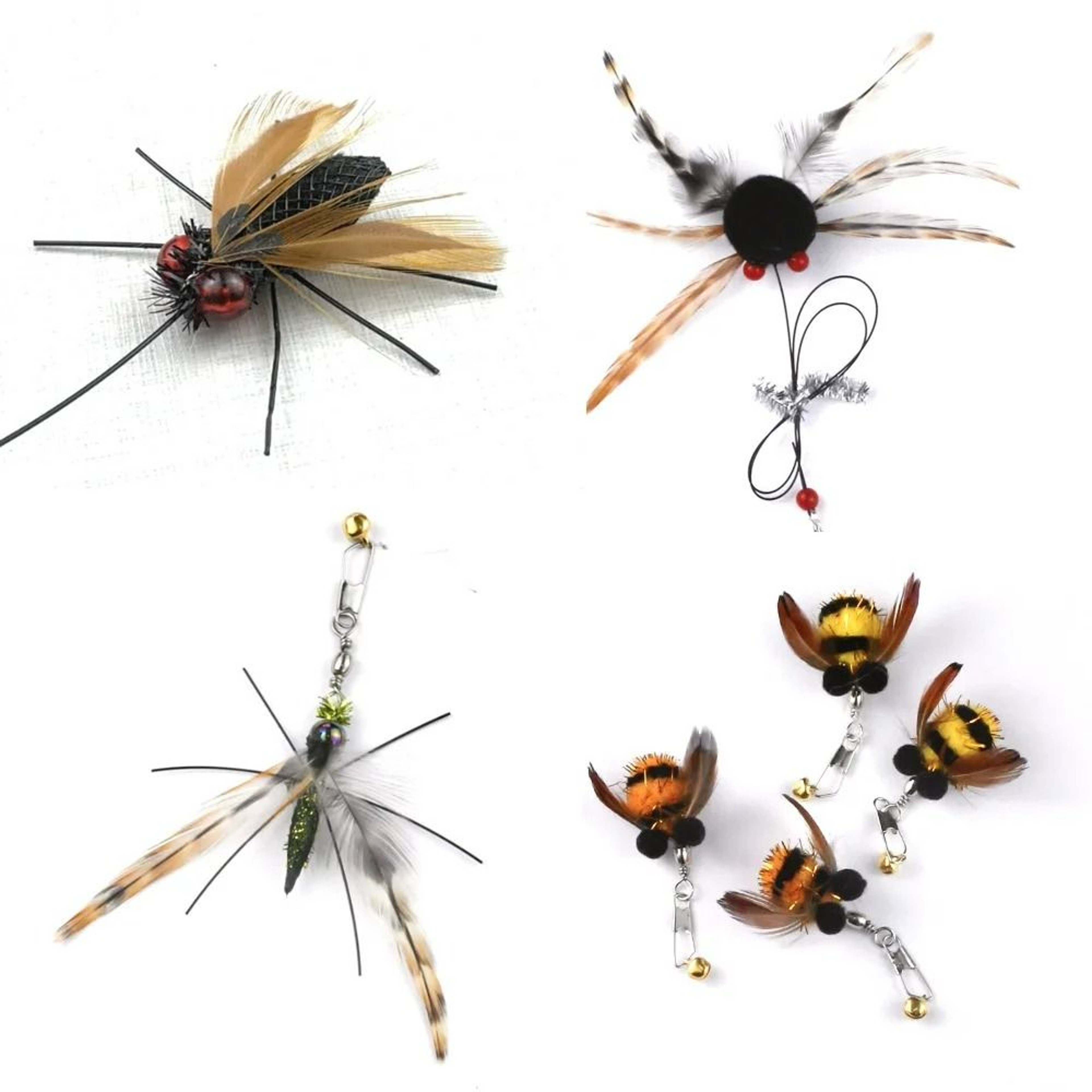 10Piece Simulated Insect  Feather Replacement Set 5