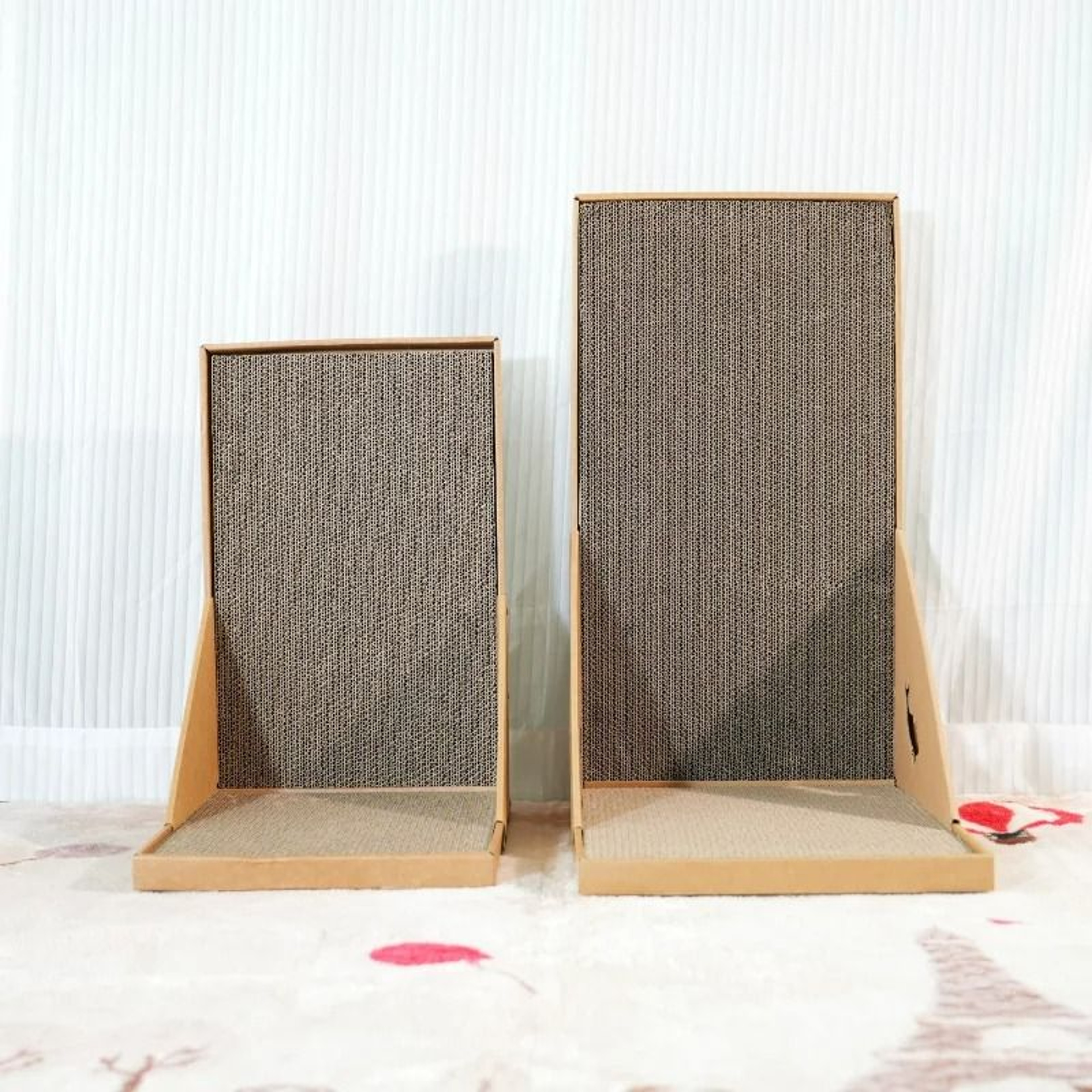 LShaped Vertical Wood Frame Cat Scratcher And Sofa Protector 4