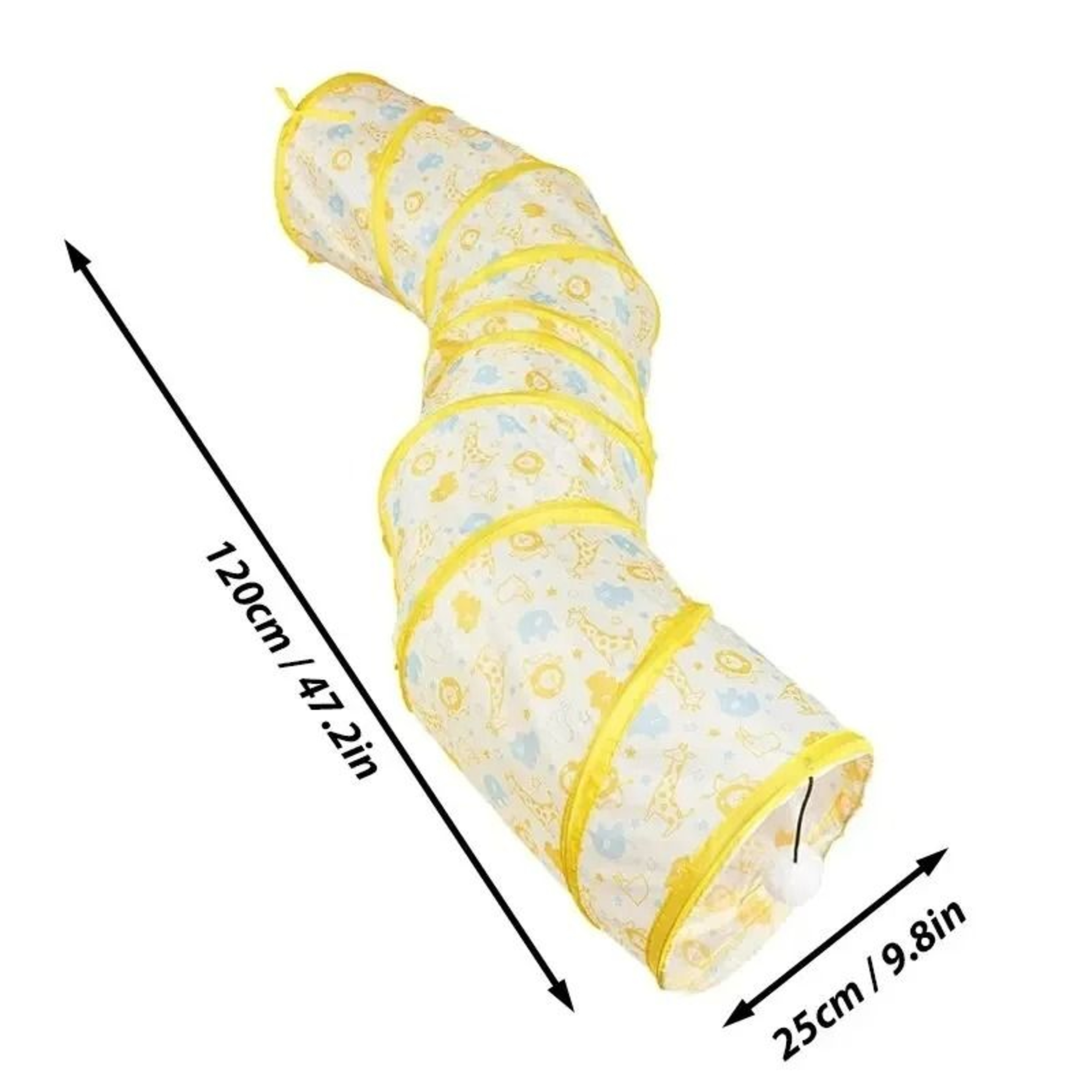 SShape Collapsible Interactive Pet Tunnel 10