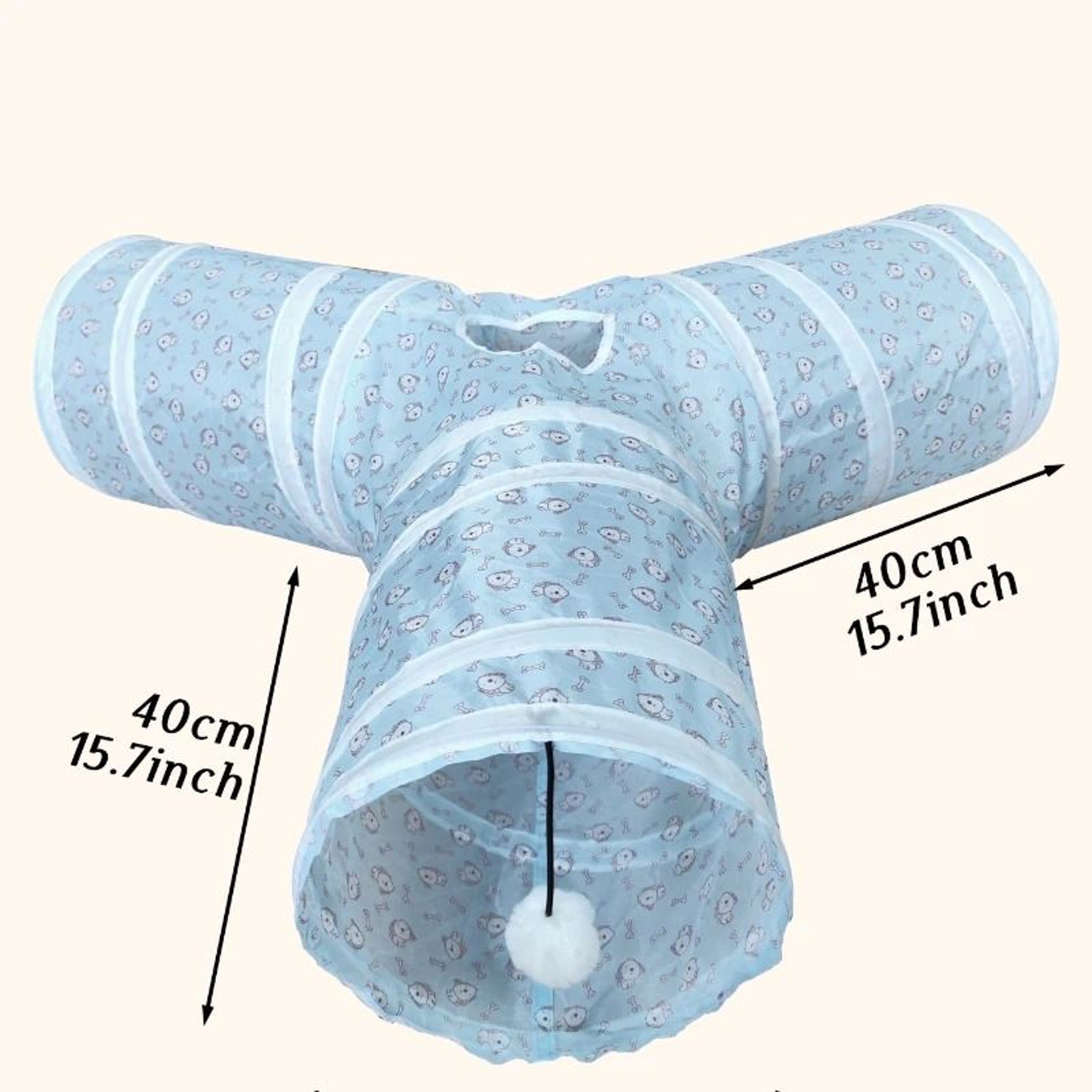 SShape Collapsible Interactive Pet Tunnel 8