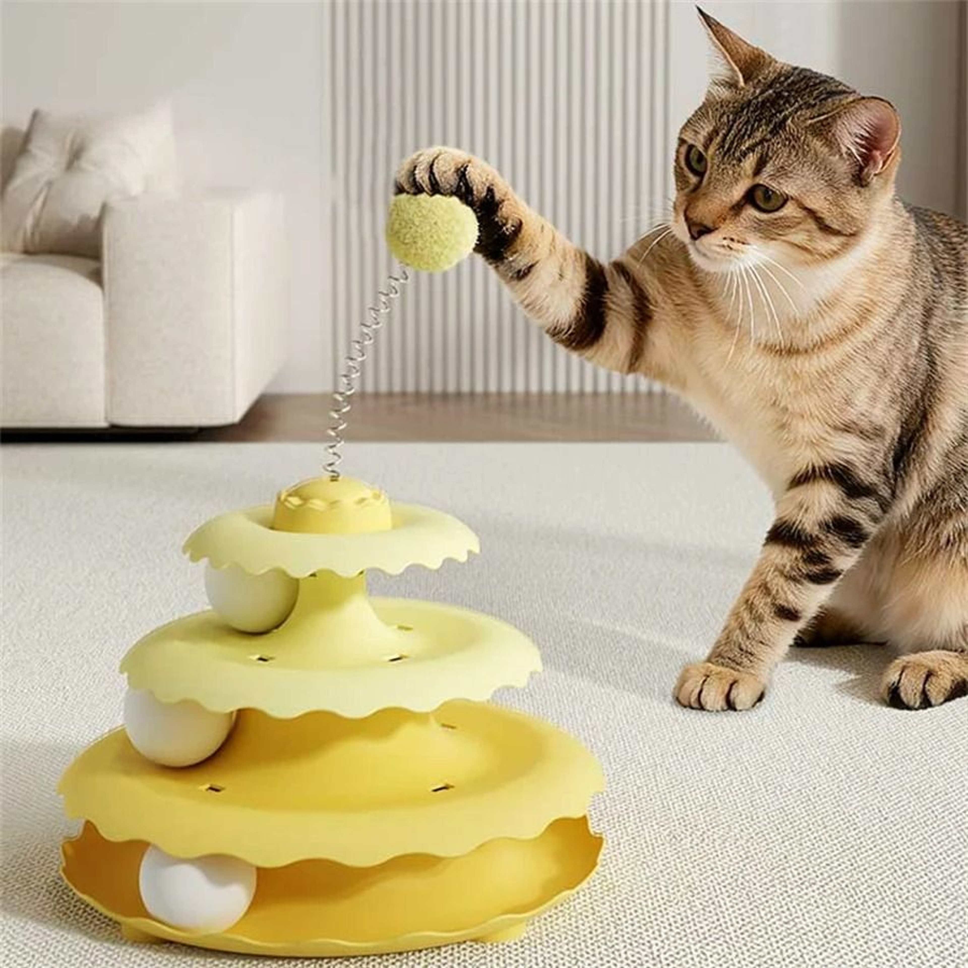 MultiLevel Interactive Cat Turntable  Teaser Station 0