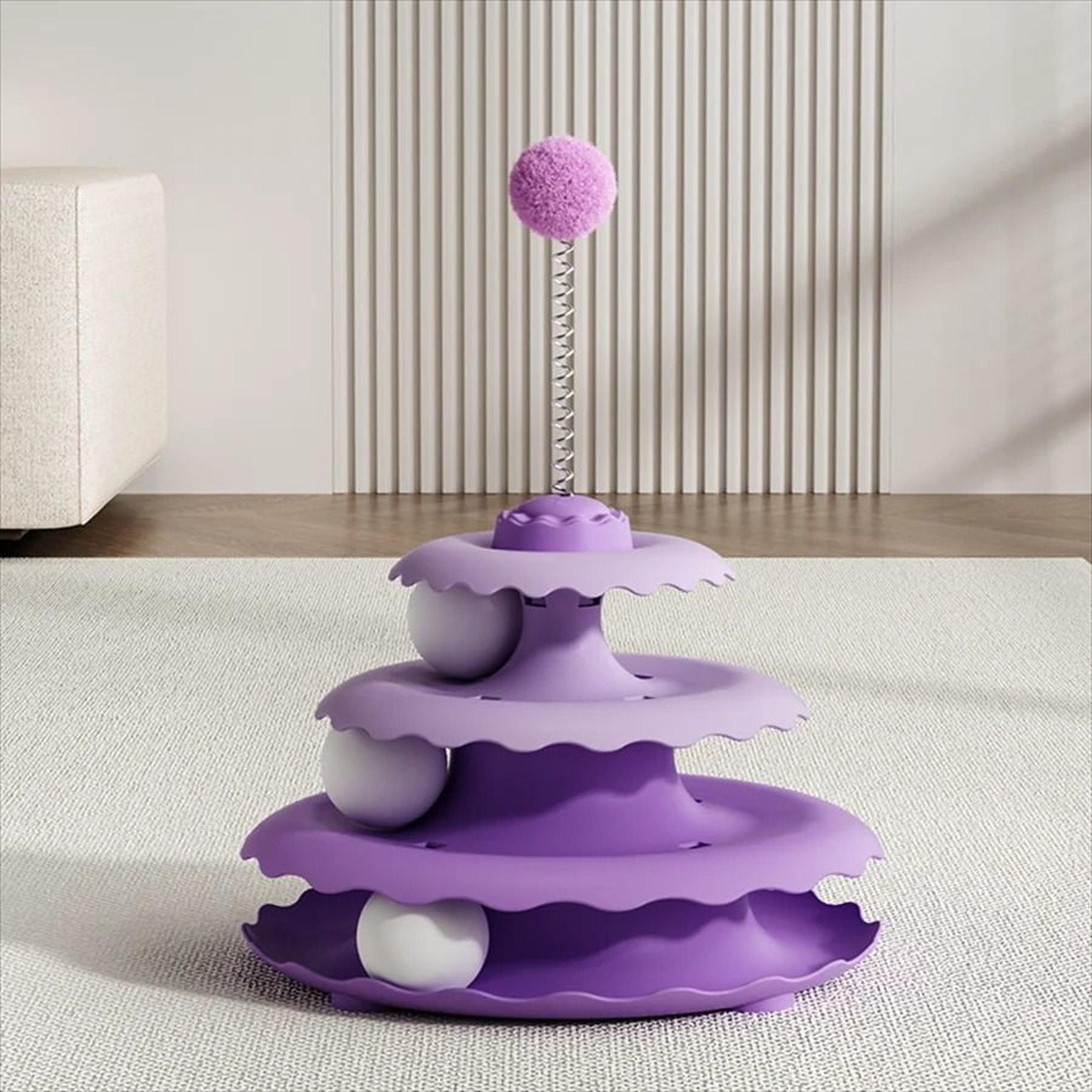 MultiLevel Interactive Cat Turntable  Teaser Station 10
