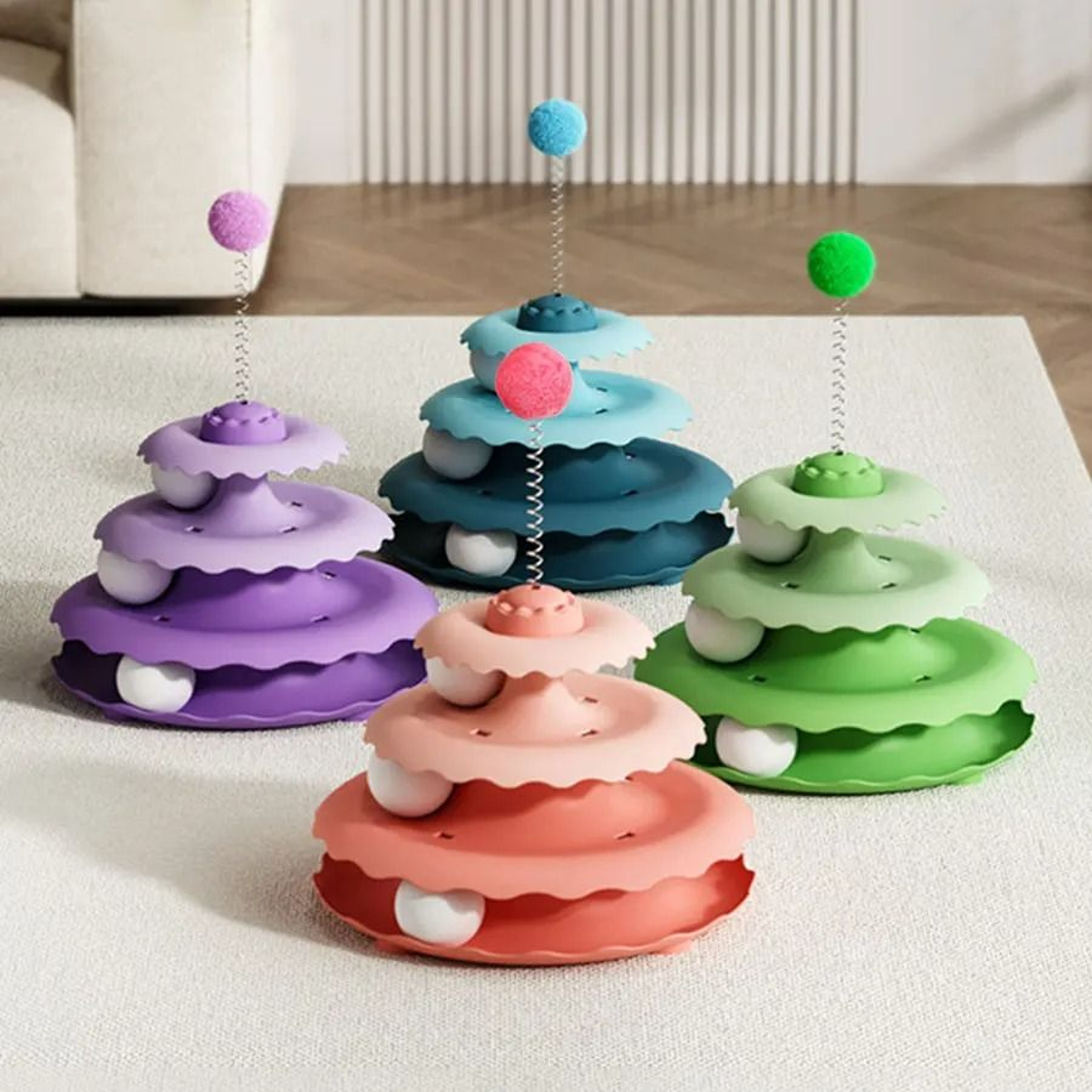 MultiLevel Interactive Cat Turntable  Teaser Station 2