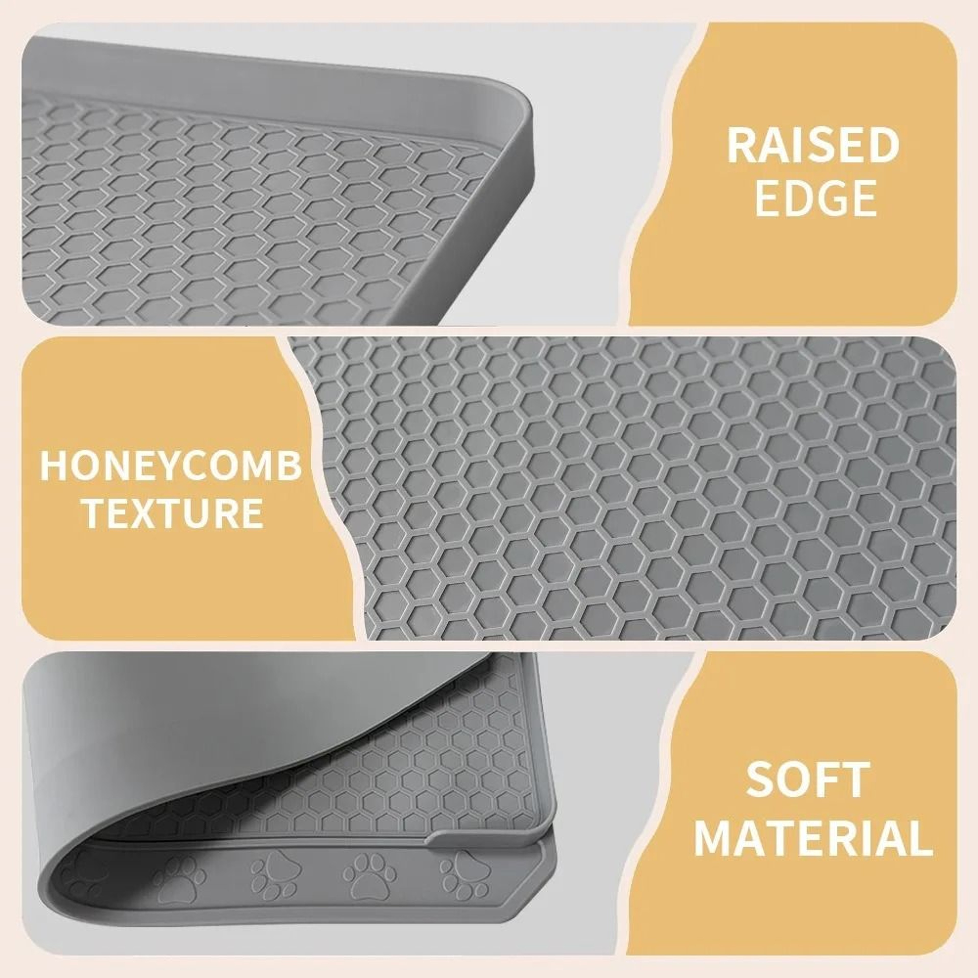 ExtraLarge Silicone DeepGroove Litter Trapper Mat 2