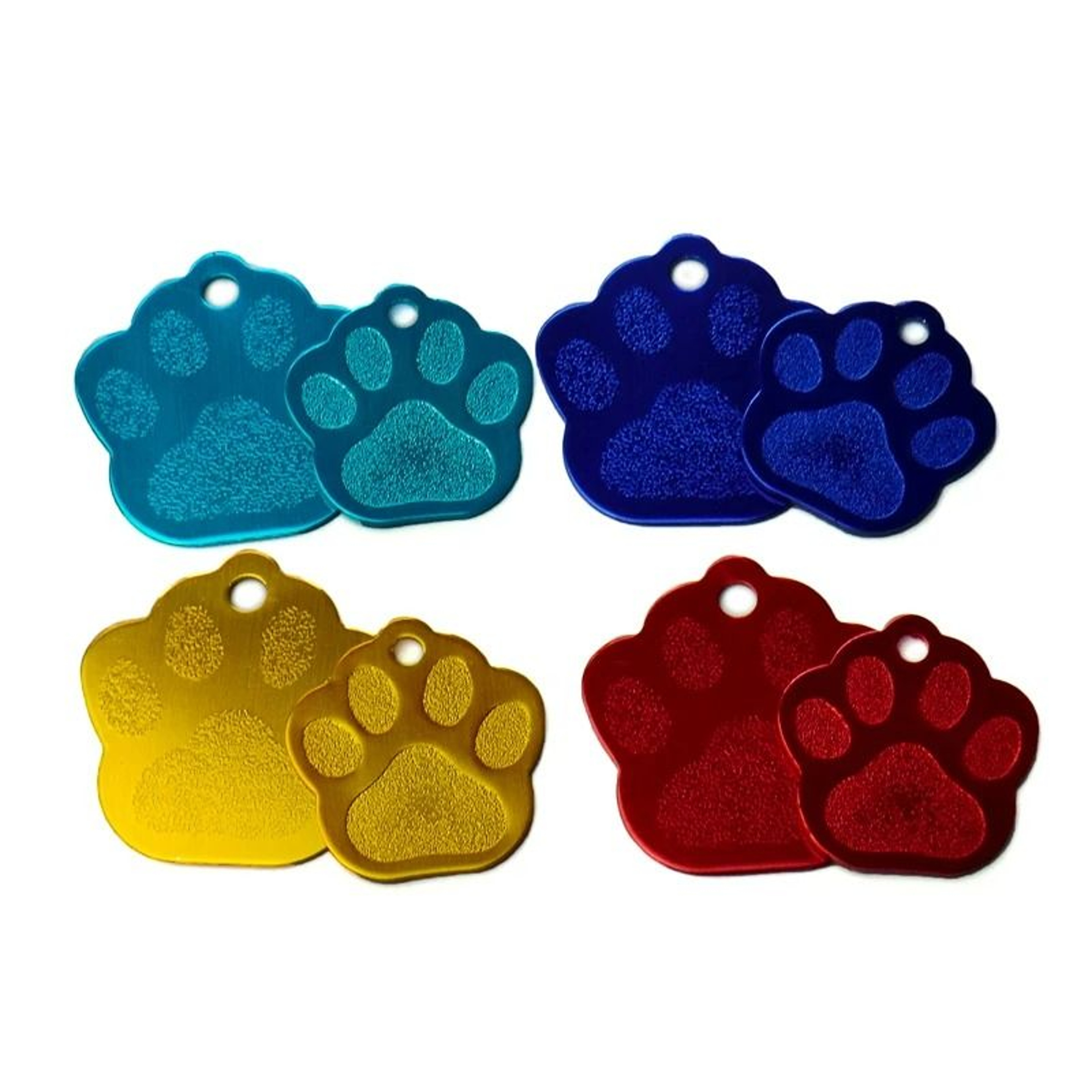 20Piece Bulk Personalized PawShape Pet ID Tags 4
