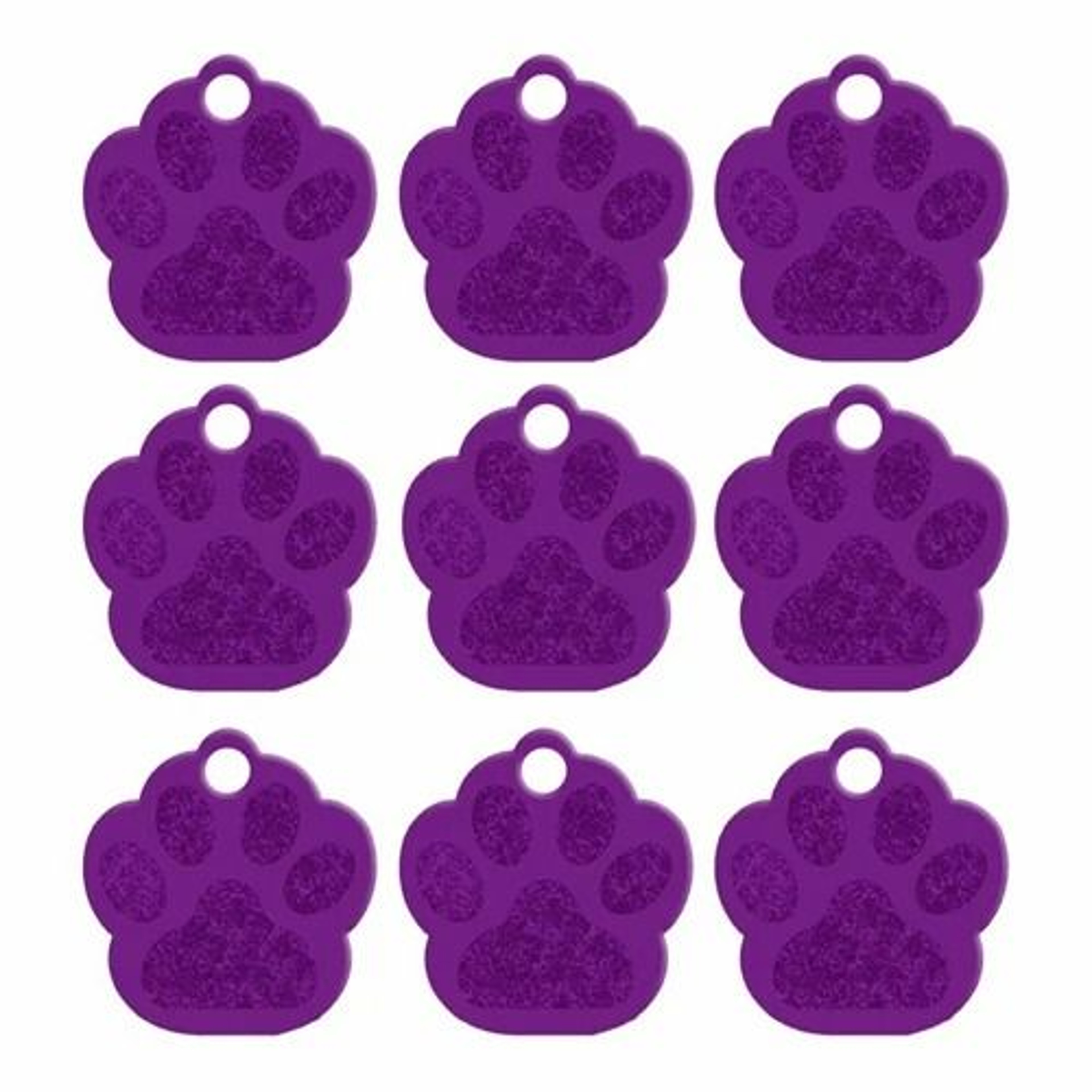 20Piece Bulk Personalized PawShape Pet ID Tags 7