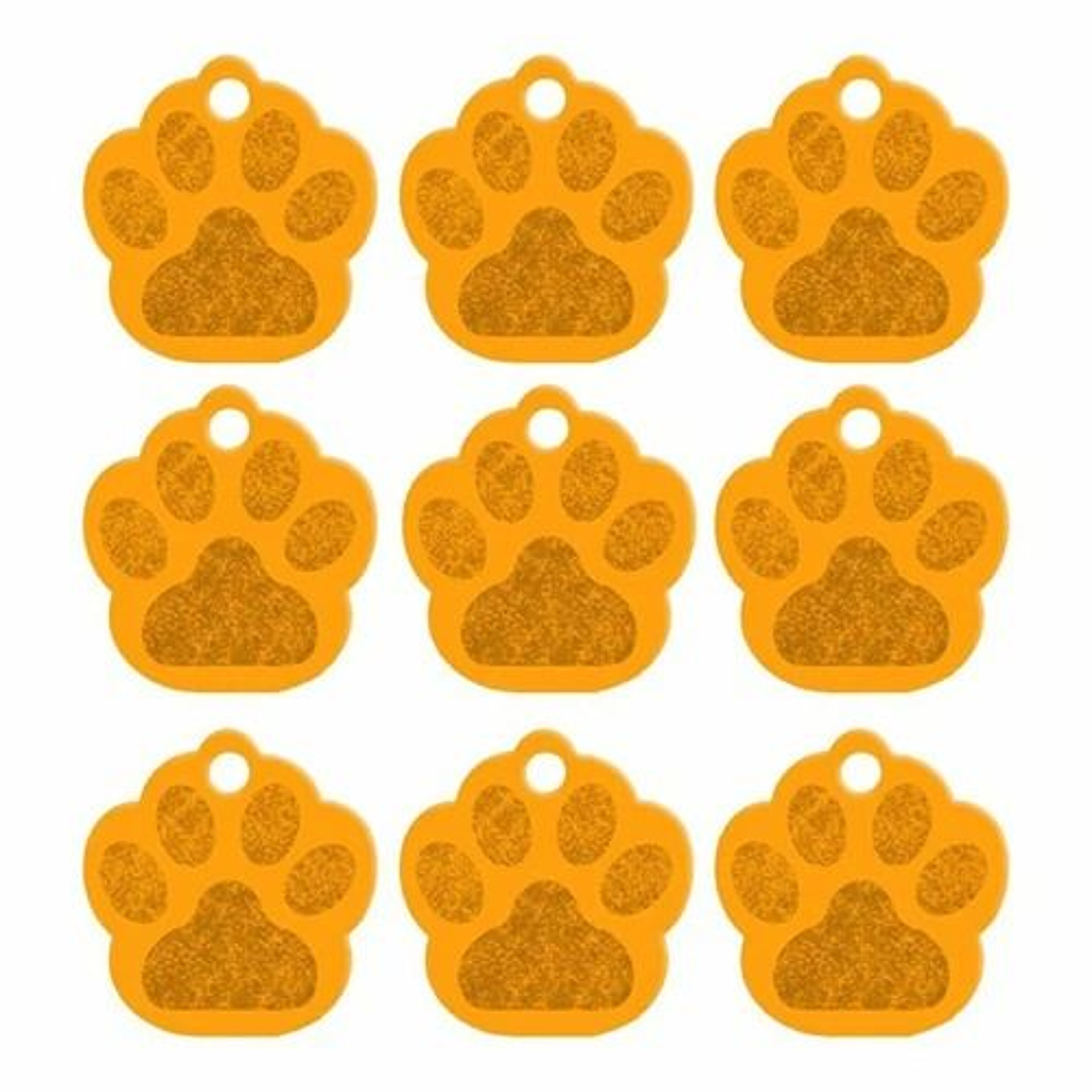 20Piece Bulk Personalized PawShape Pet ID Tags 12