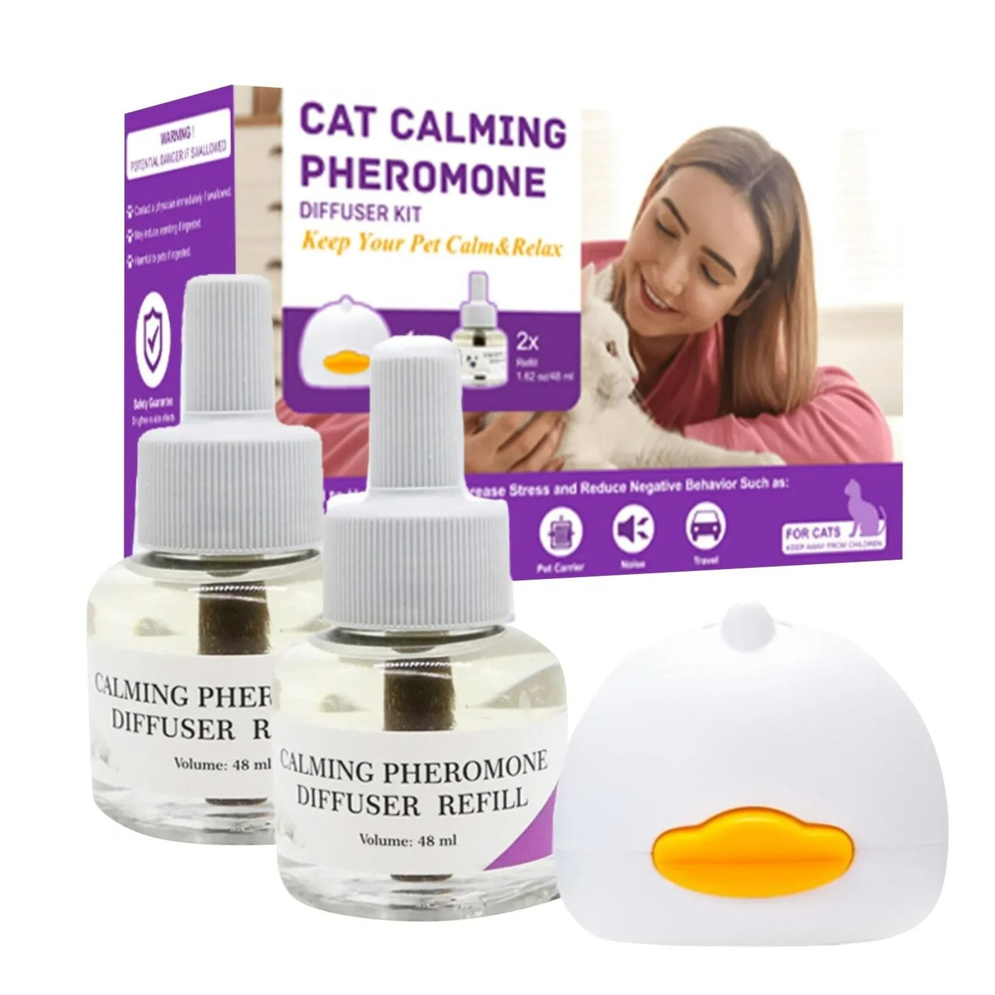 Advanced Feline Pheromone Calming Diffuser  Starter Kit 0