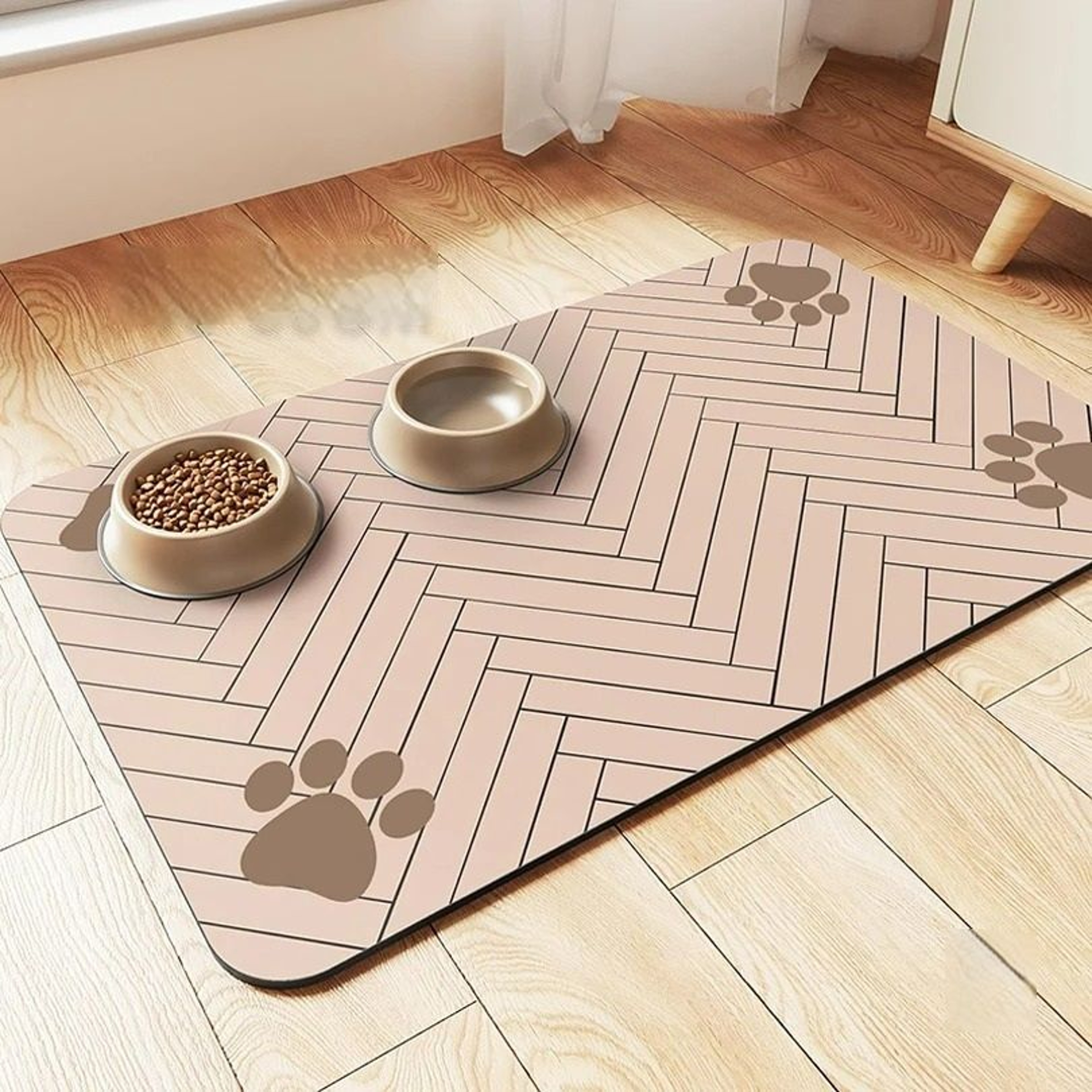 QuickDry Absorbent Pet Feeding  Bowl Placemat 6