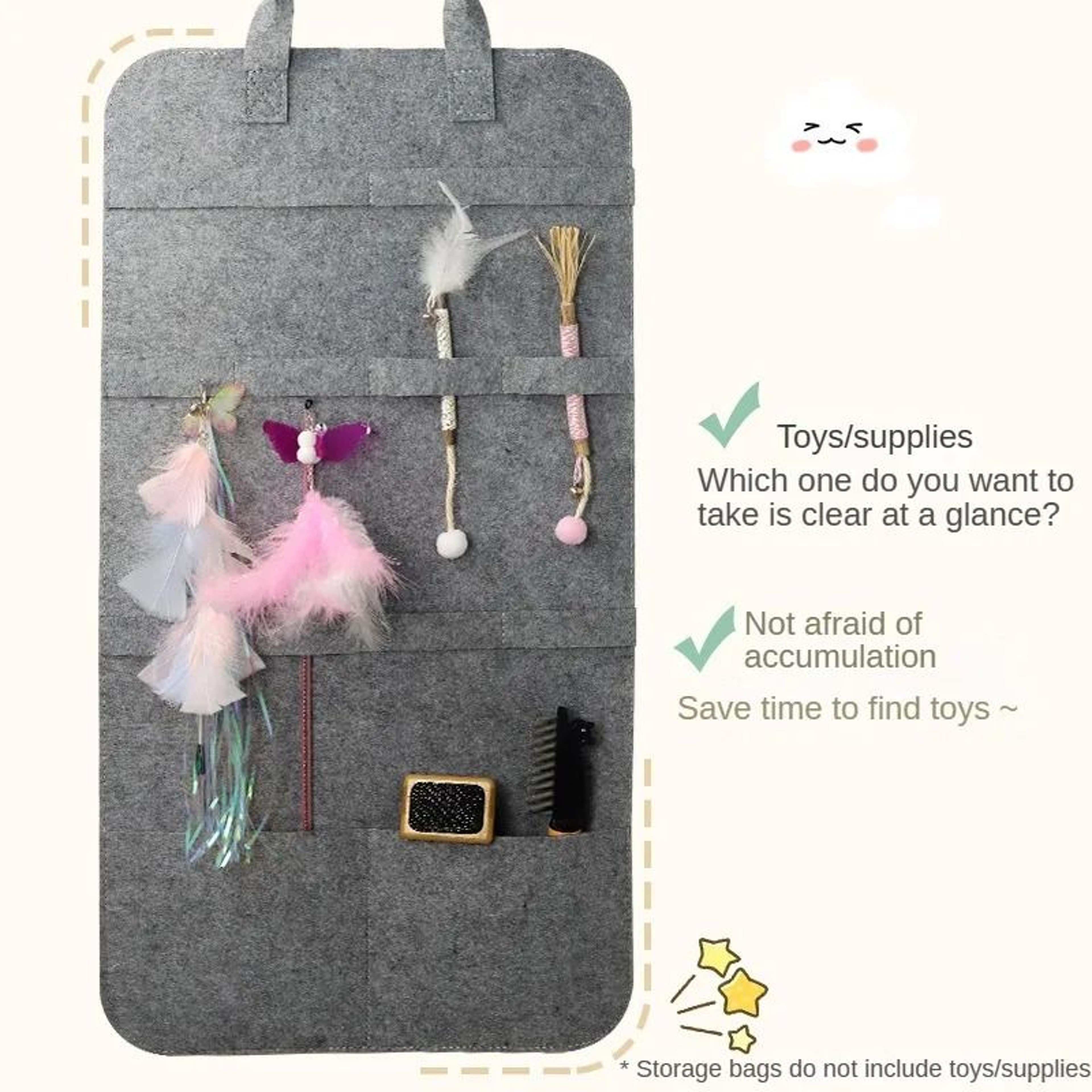 Feline Enrichment  Wand Toy Storage Organizer 3