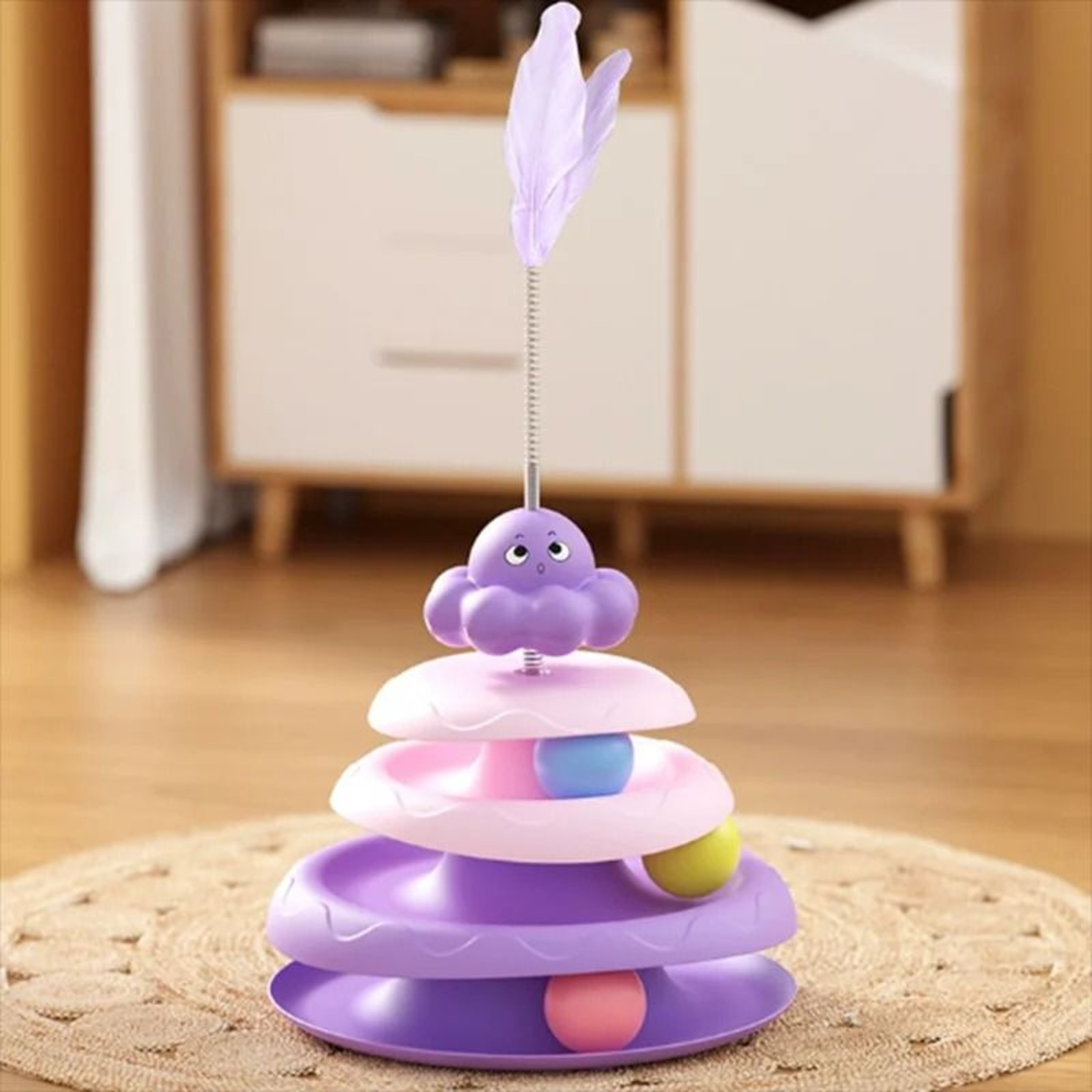 OctopusInspired 3Tier Tower  Interactive Teaser Toy 7