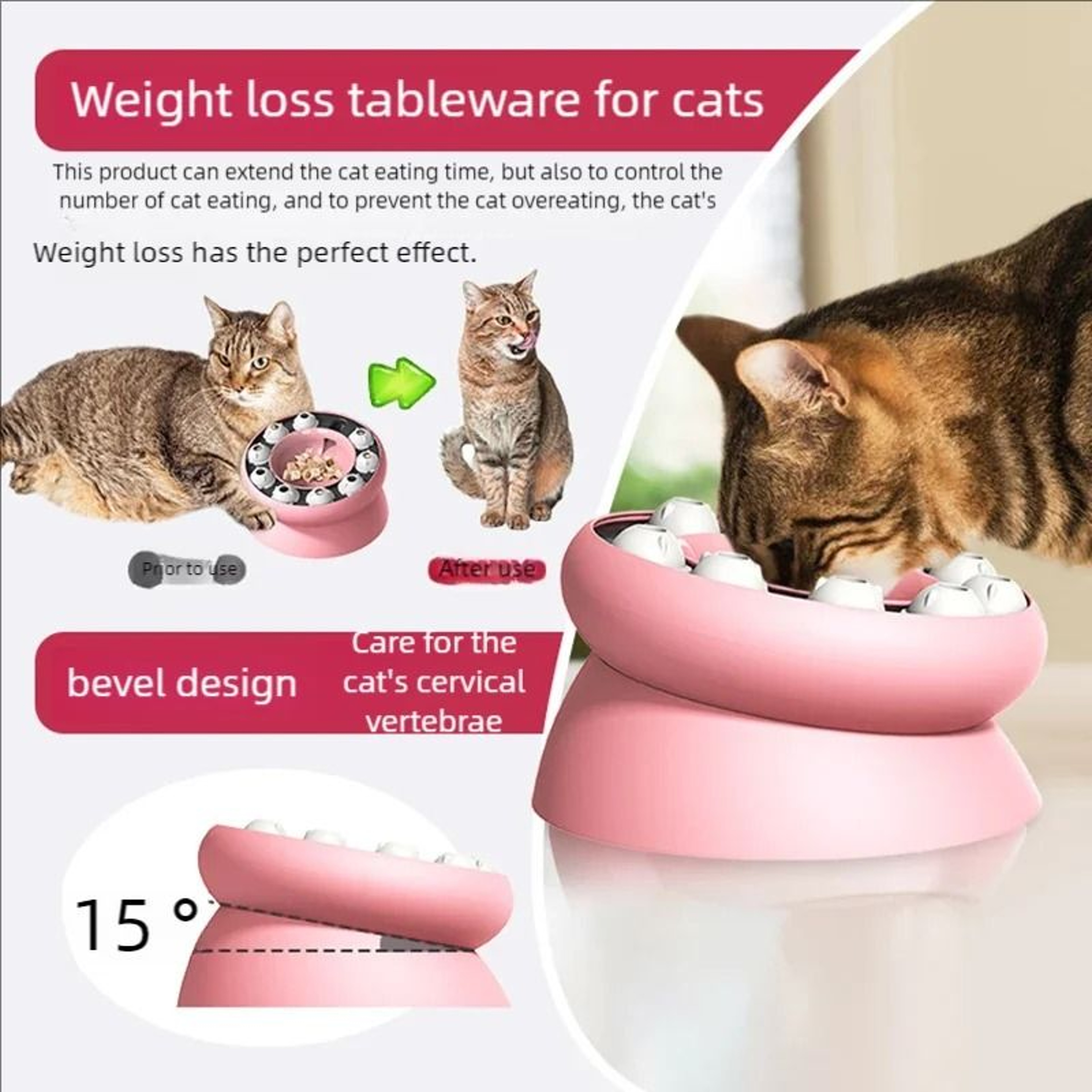 2in1 Interactive Puzzle Feeder  Slow Food Bowl 3