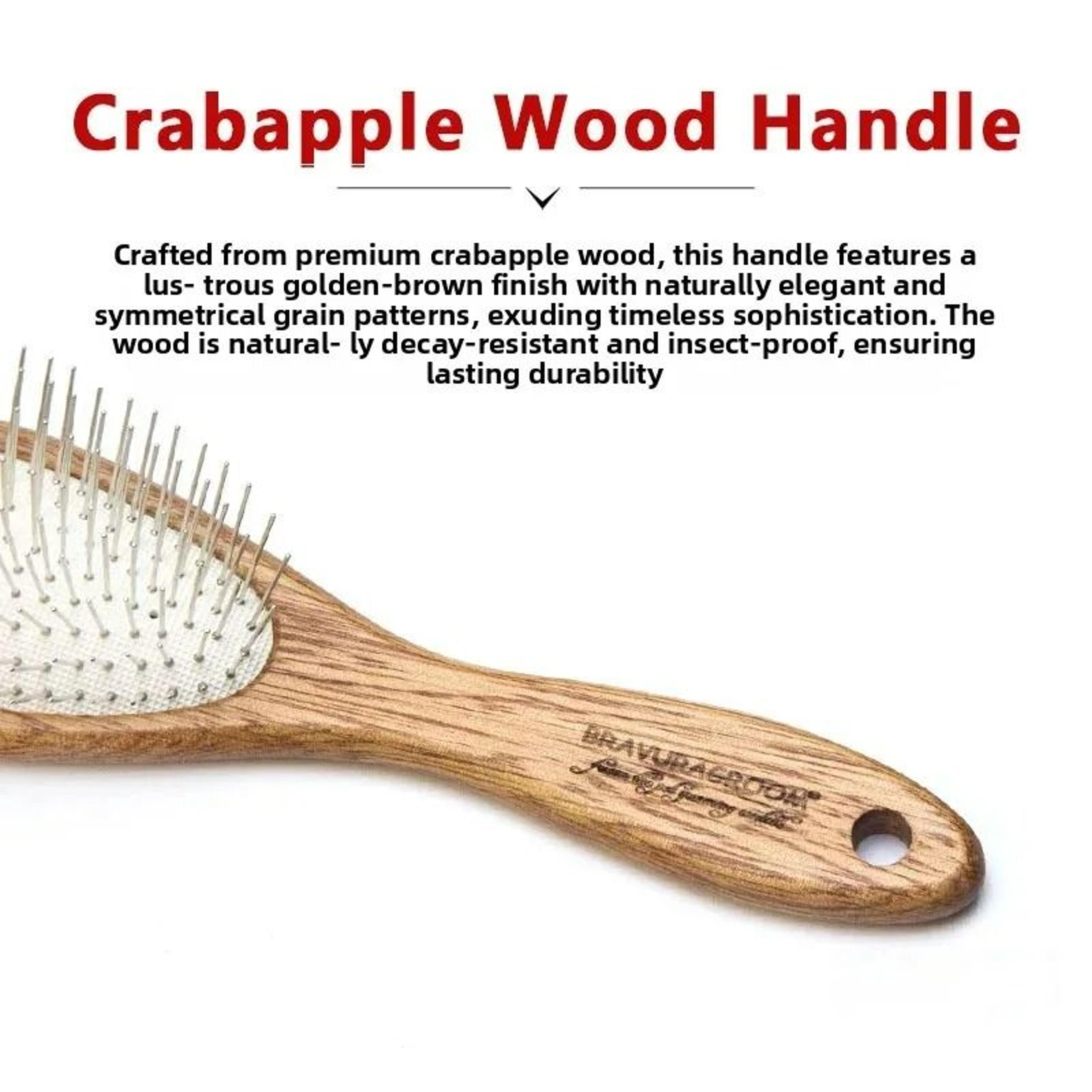 Professional LongPin Slicker Brush  Detangling Cushion Comb 3