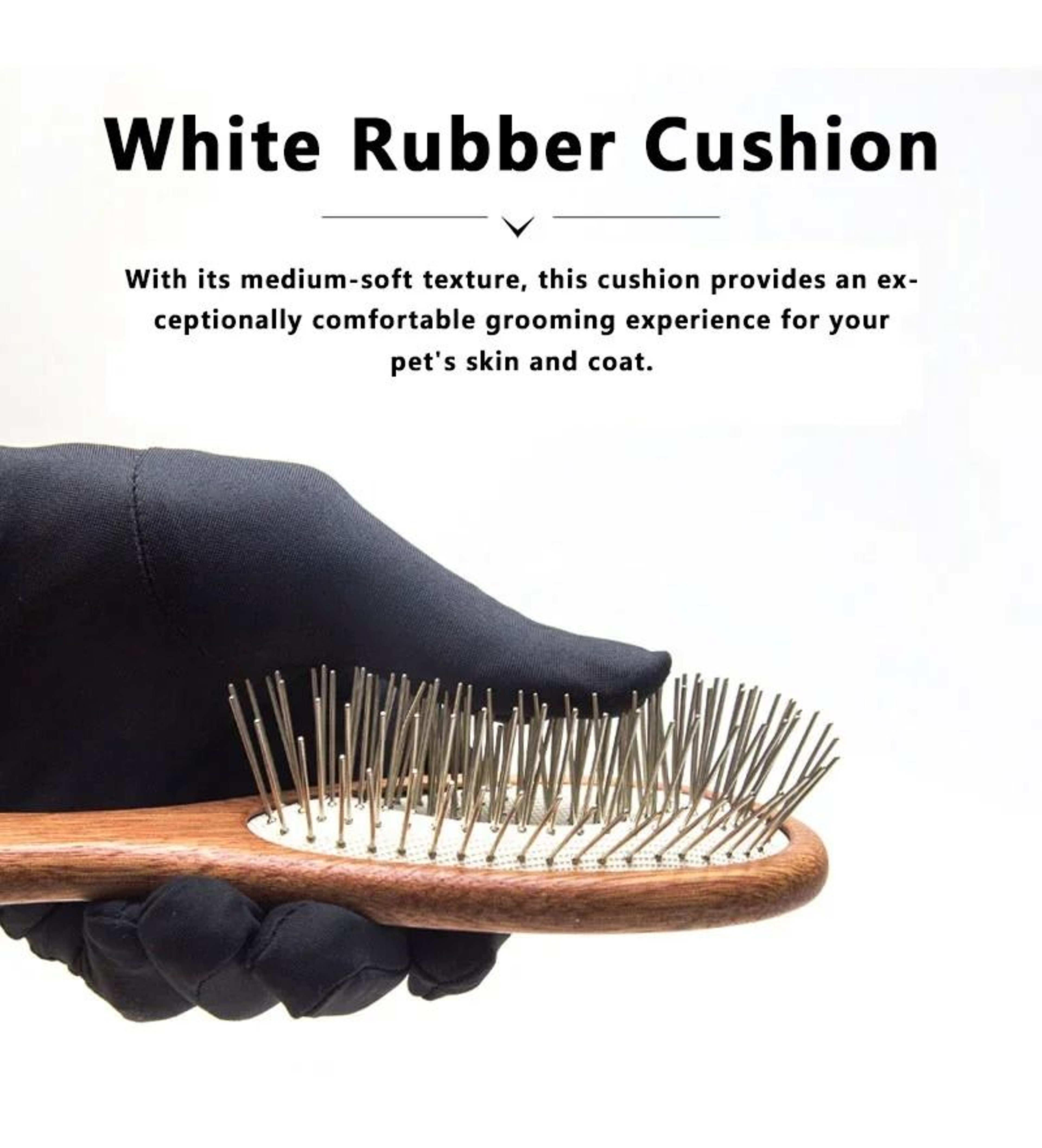 Professional LongPin Slicker Brush  Detangling Cushion Comb 5