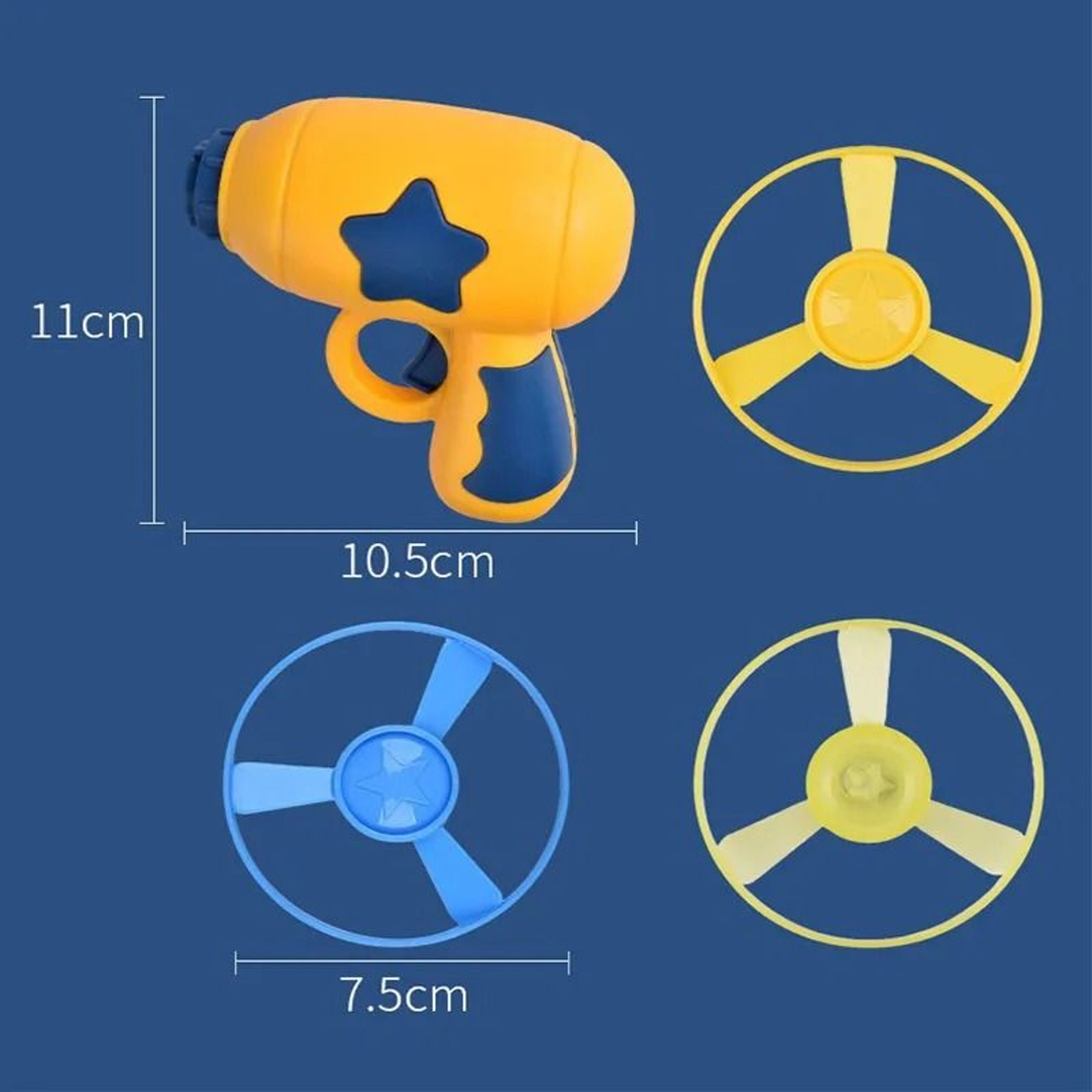 Interactive Mini Flying Disc Launcher Training Toy 2