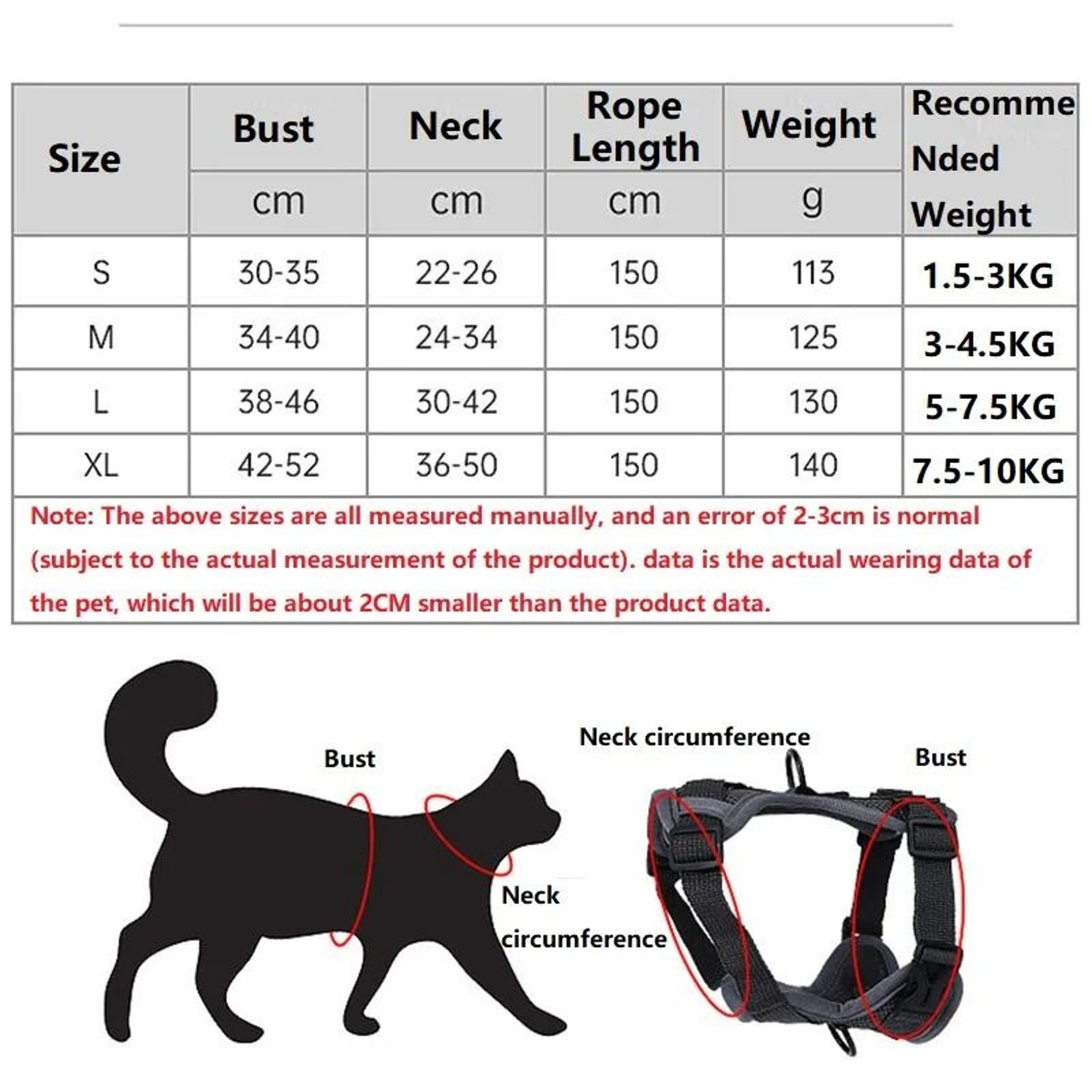 AntiEscape Reflective Mesh Cat Harness And Leash Set 2
